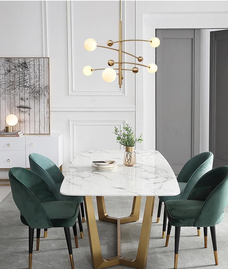 Lustra Kronleuchter Messing Vertikalstrahl Globus-Letslighting