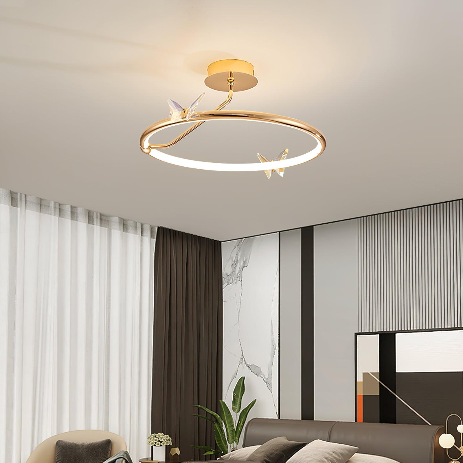 Solara Magic Butterfly Crystal Deckenleuchte-Letslighting
