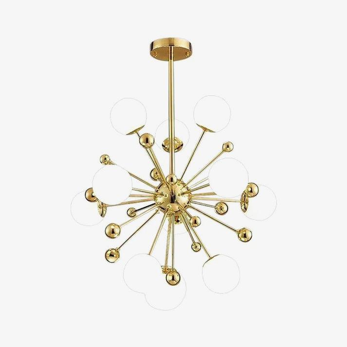 Lustra Kronleuchter Messing Opal Globe-Letslighting