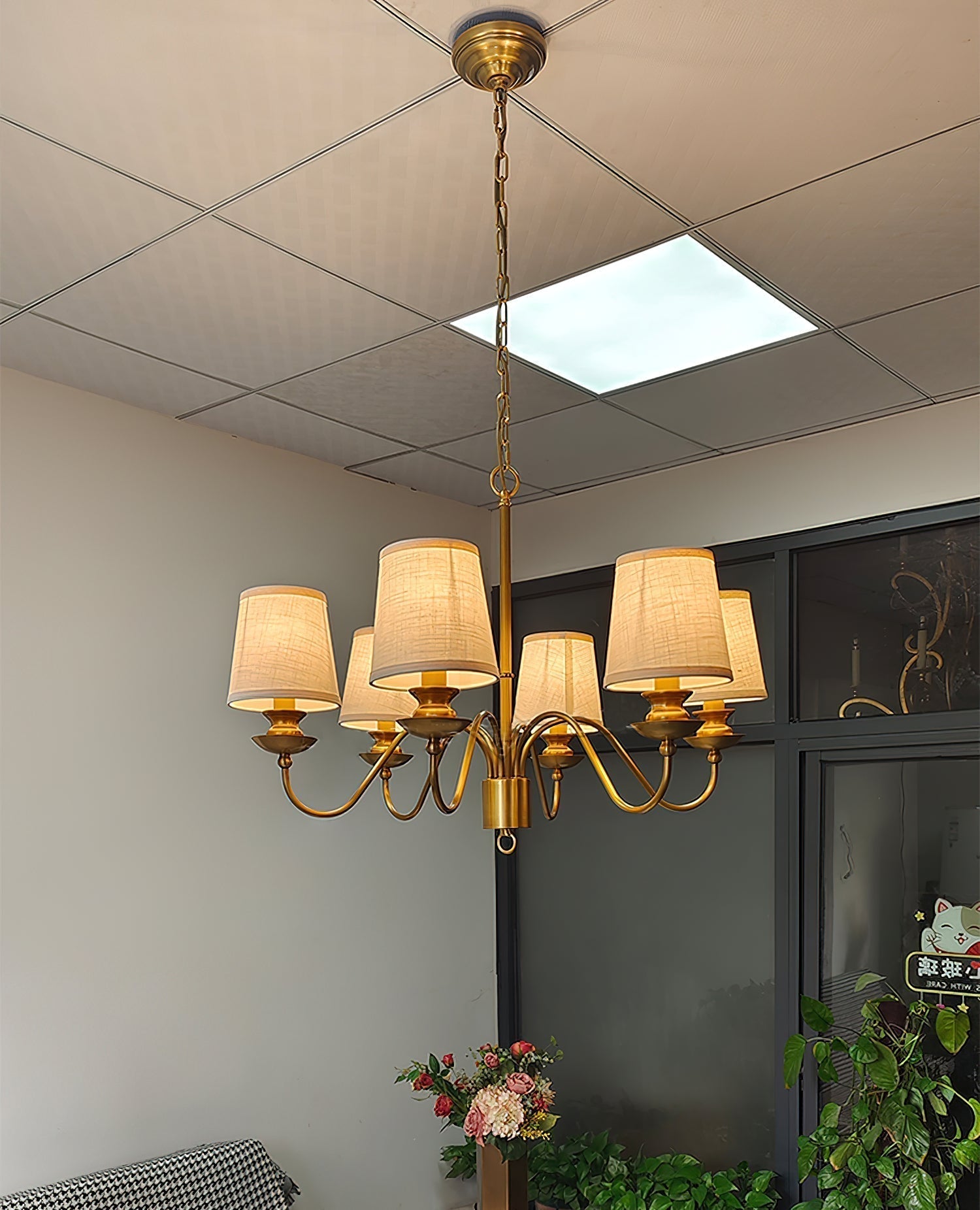 Imiryra Postmoderner Luxus-Kronleuchter aus Messinggewebe-Letslighting