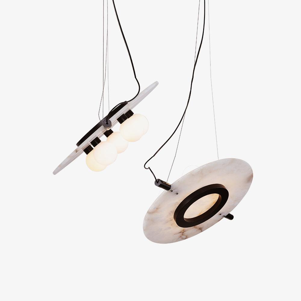 Imirila Disc Shaped Glass Pendant Light - Neutralighting