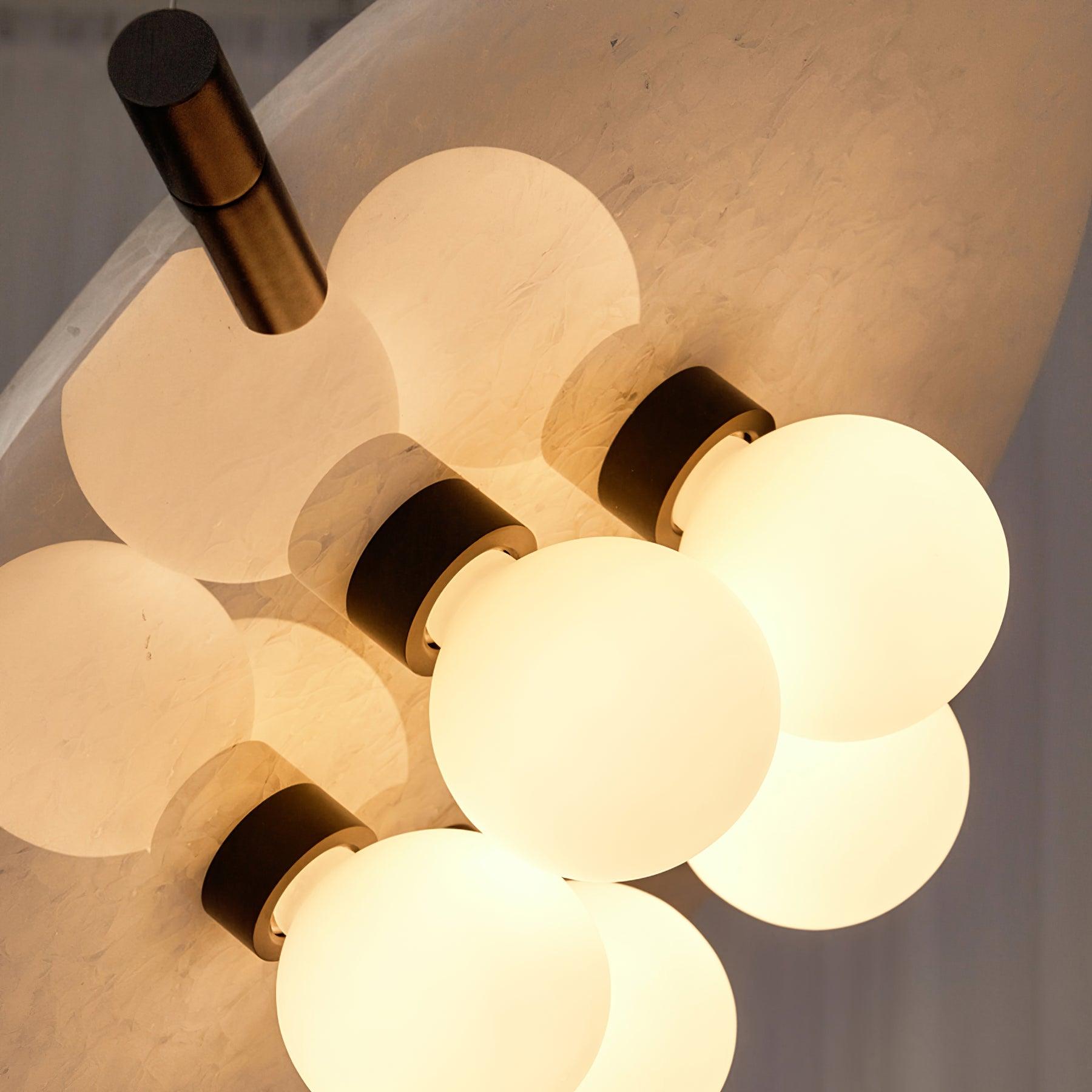 Imirila Scheibenförmig Glas Alabaster Pendelleuchte-Letslighting