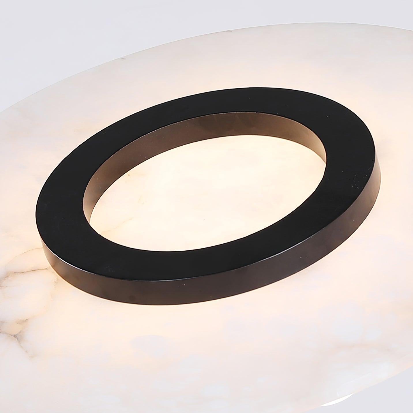 Imirila Scheibenförmig Glas Alabaster Pendelleuchte-Letslighting