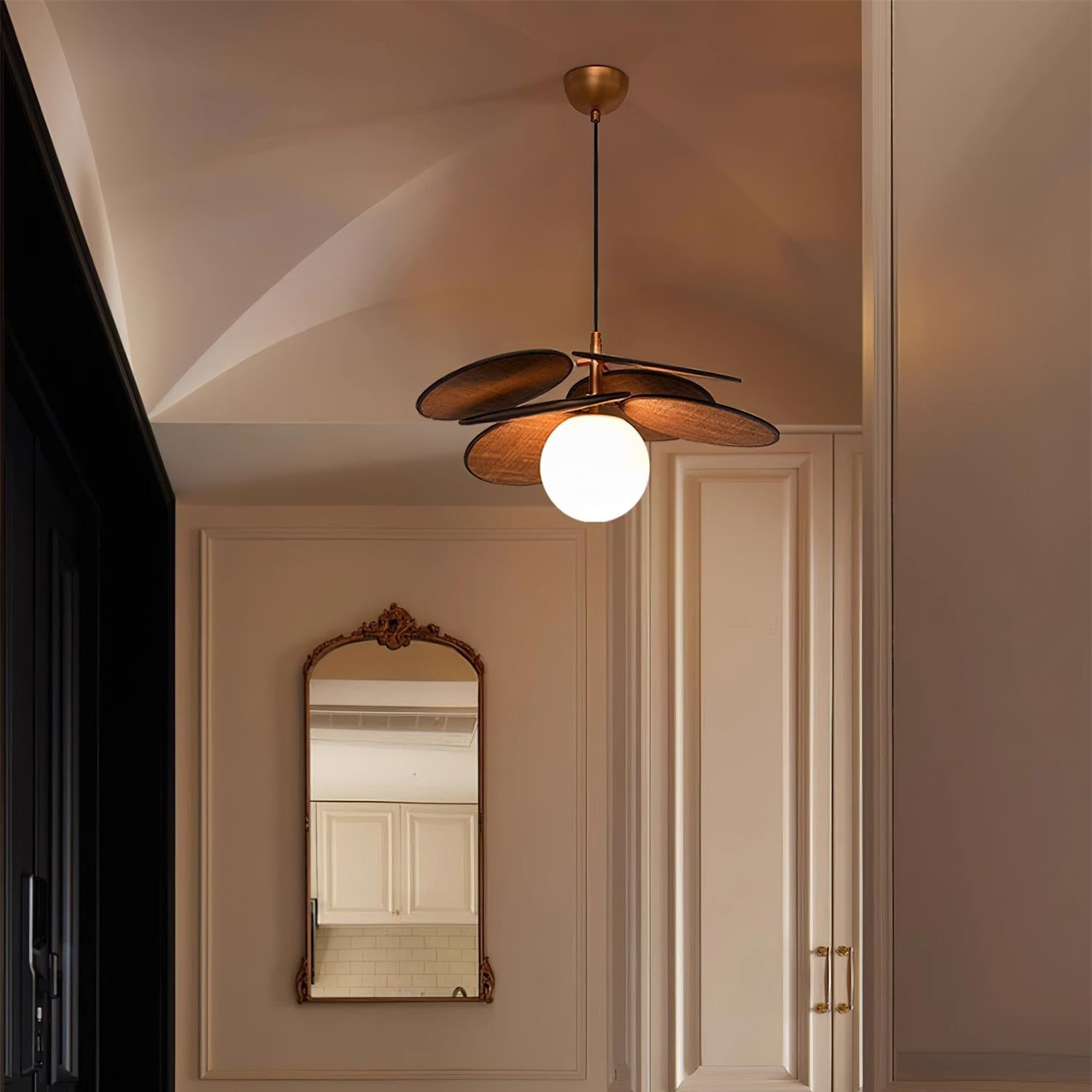 Florin Wooden Petal Pendant Light - Letslighting