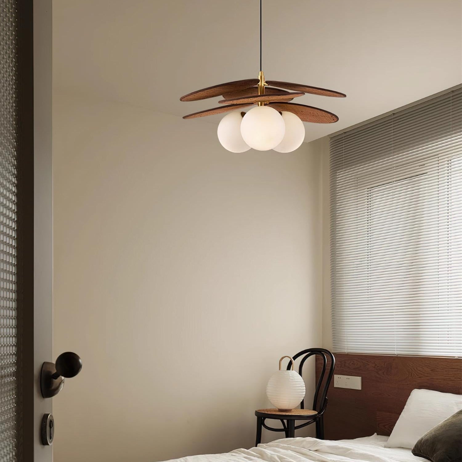 Florin Wooden Petal Pendant Light - Letslighting