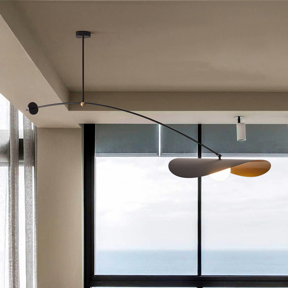 Arisha Minimalistische LED Pendelleuchte schlafzimmer Schwarz/Gold-Letslighting