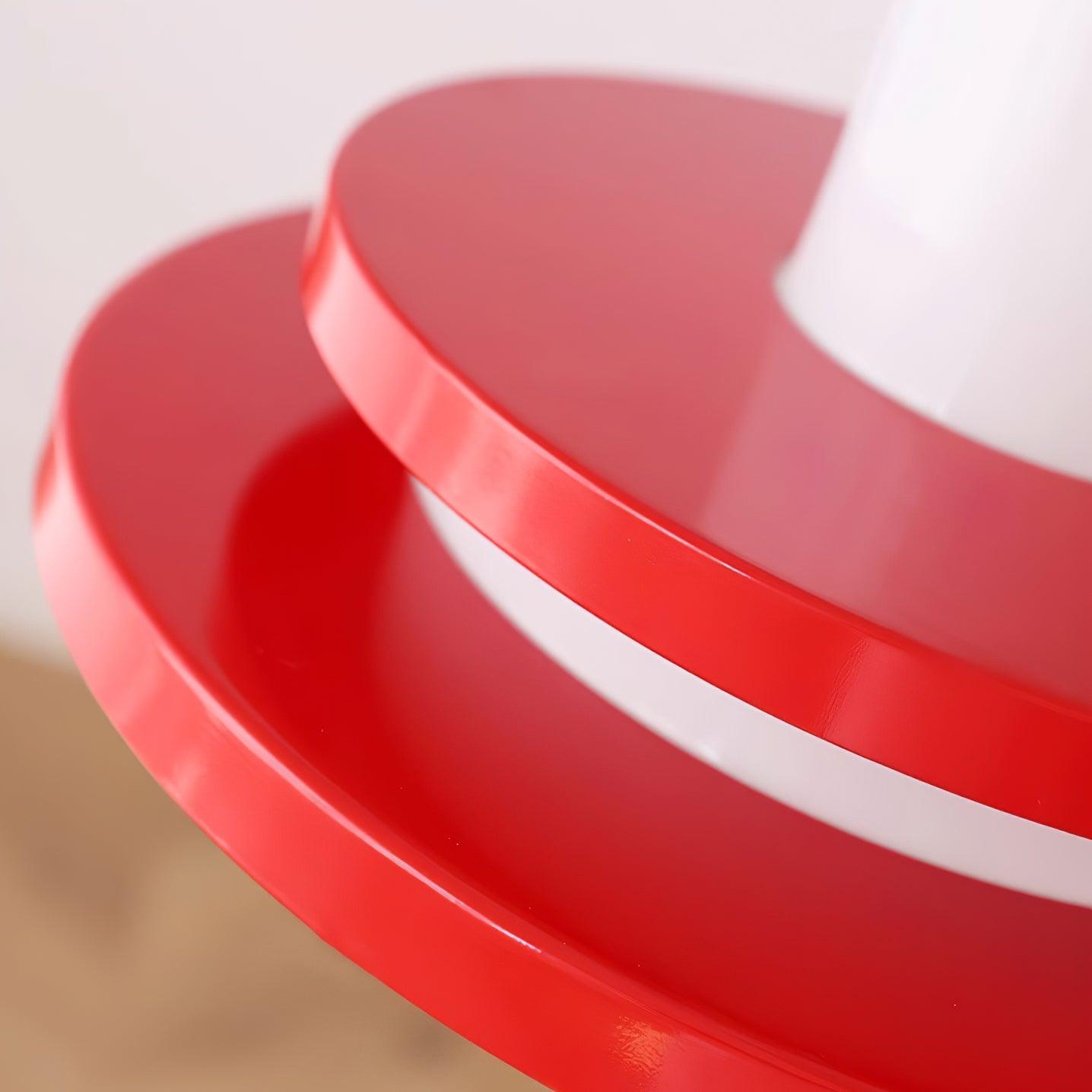 Eviso Pendelleuchte Retro Rot Und Weiß Auffällig Modern-Letslighting