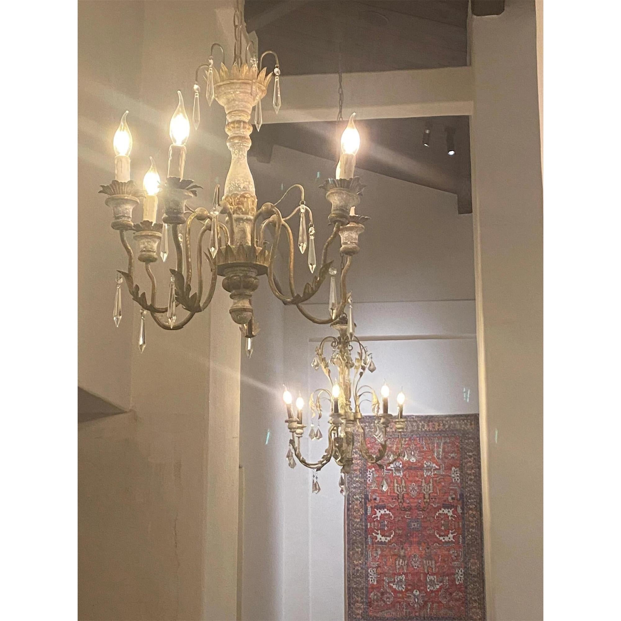 Elmarisra Vintage Luxus Massivholz geschnitzter Kronleuchter-Letslighting