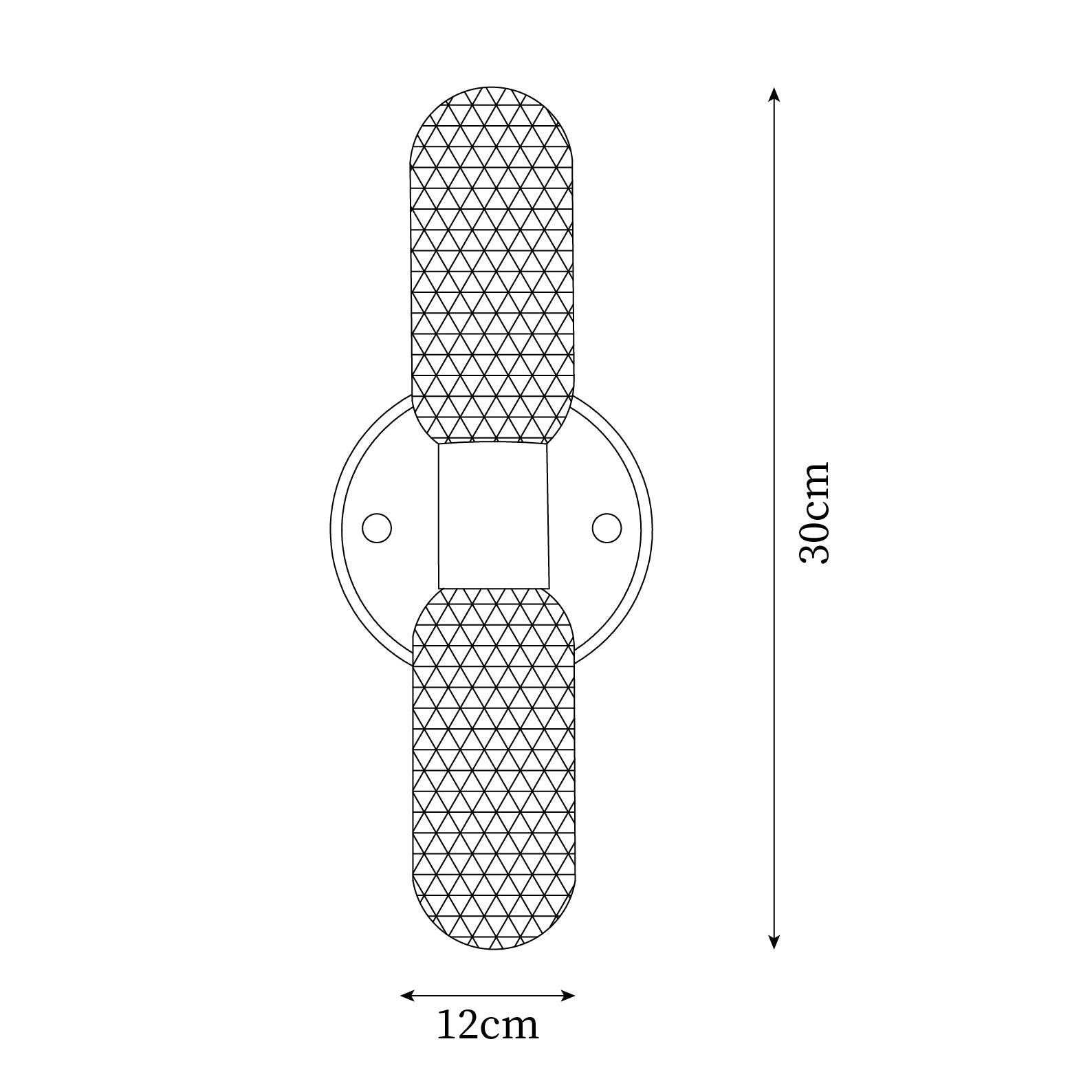 Evania Brass and Textured Glass Double Light Wall Sconce - Letslighting