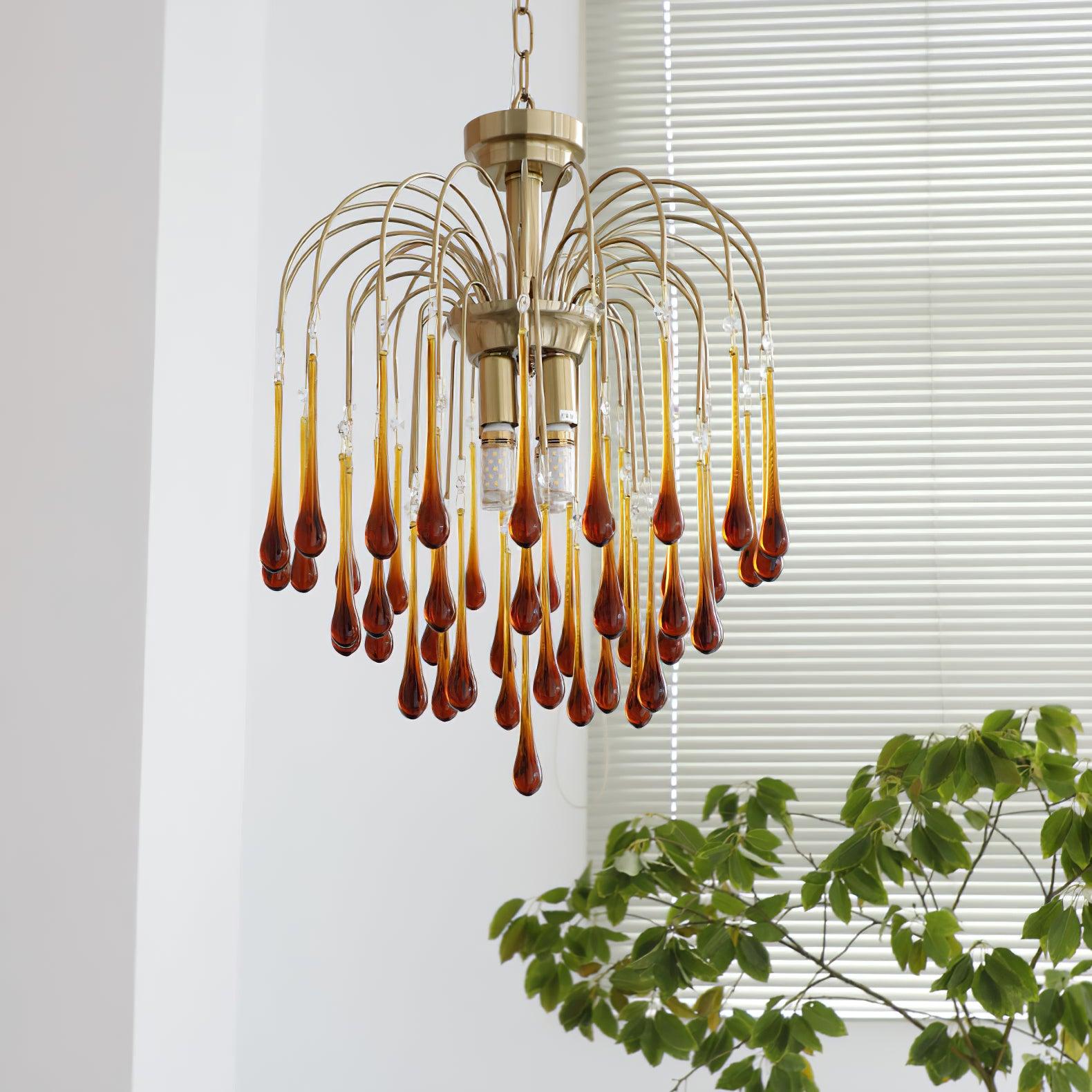 Lustra Kronleuchter Goldene Arme und Kristalle-Letslighting