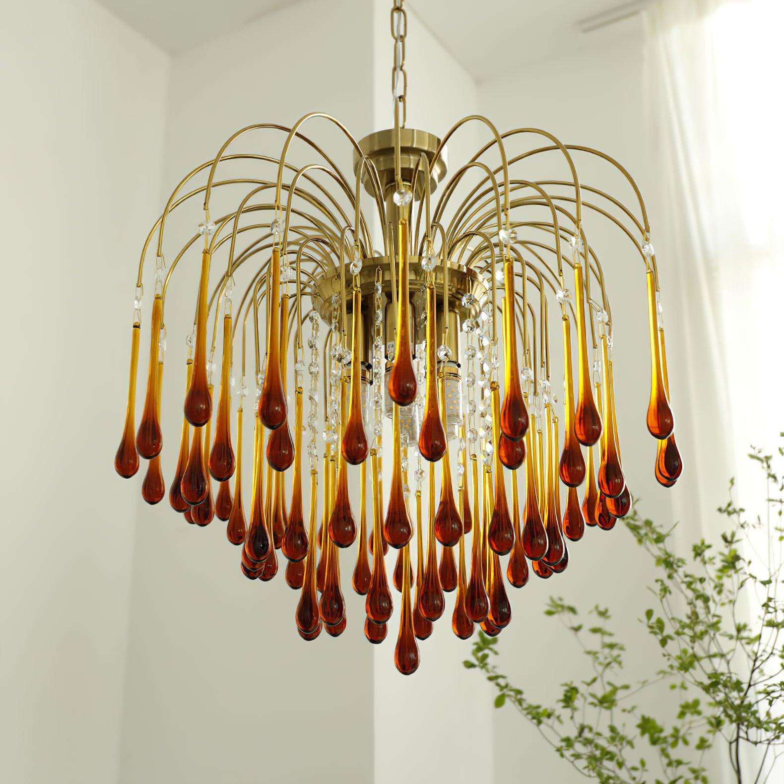 Lustra Kronleuchter Goldene Arme und Kristalle-Letslighting