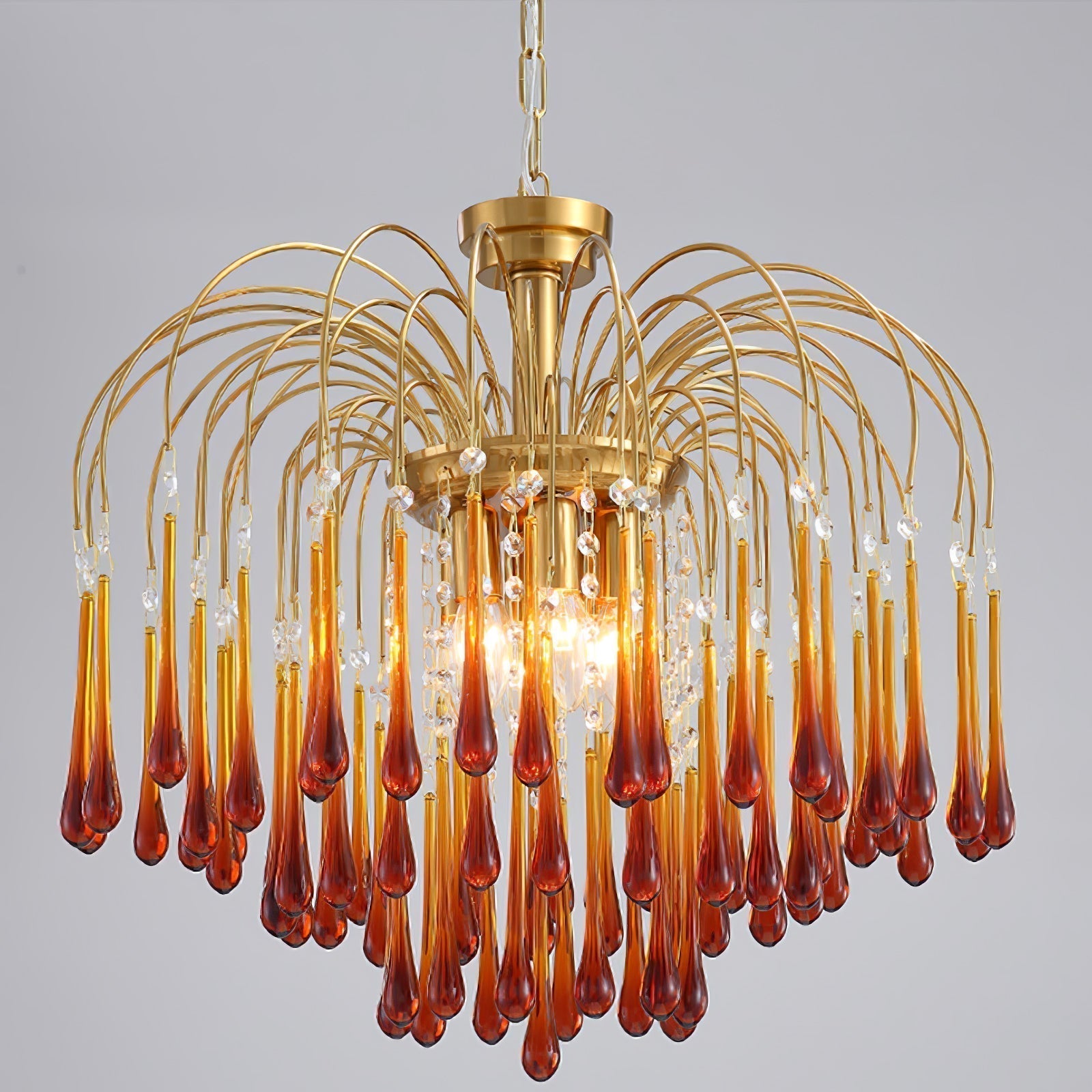 Lustra Kronleuchter Goldene Arme und Kristalle-Letslighting