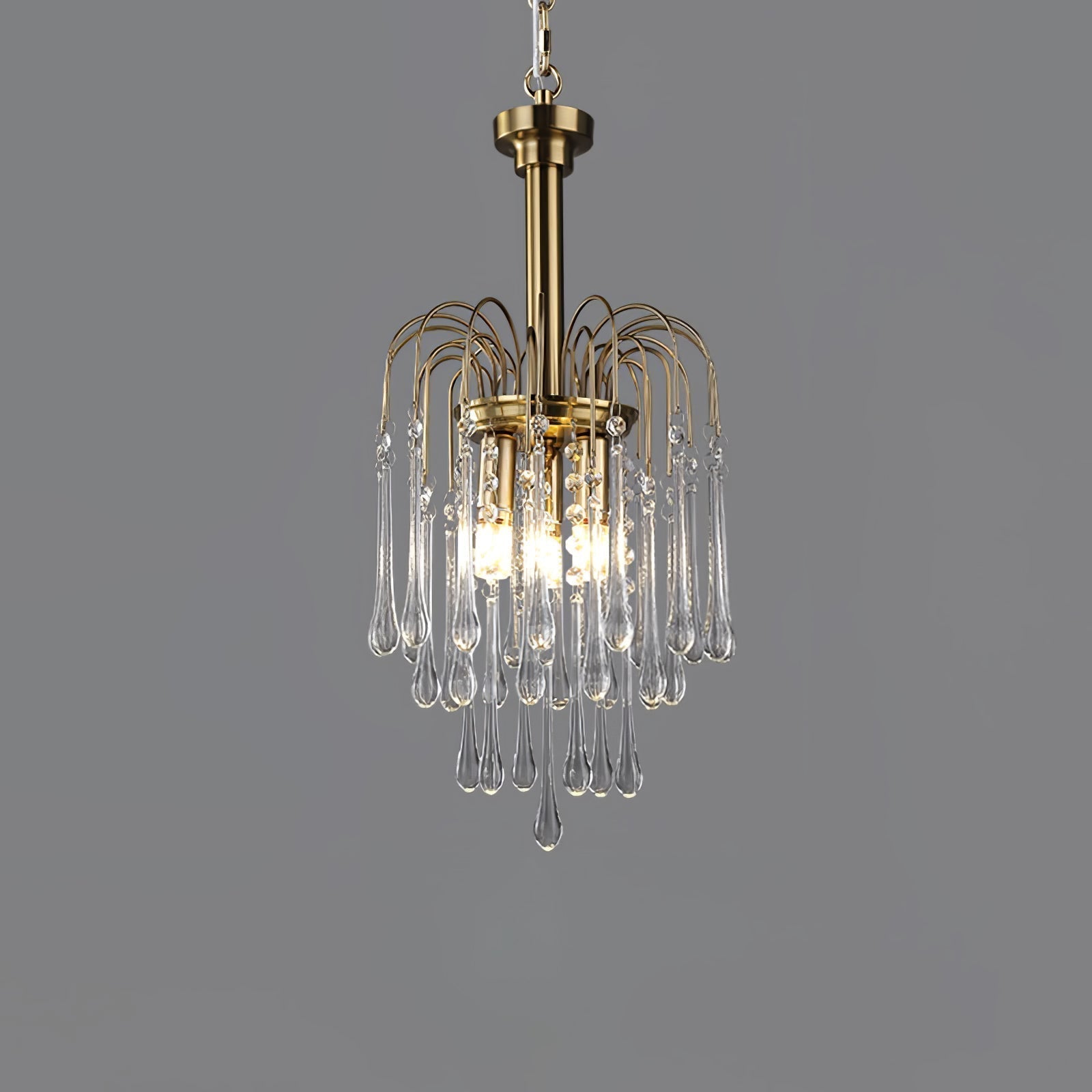 Lustra Kronleuchter Goldene Arme und Kristalle-Letslighting