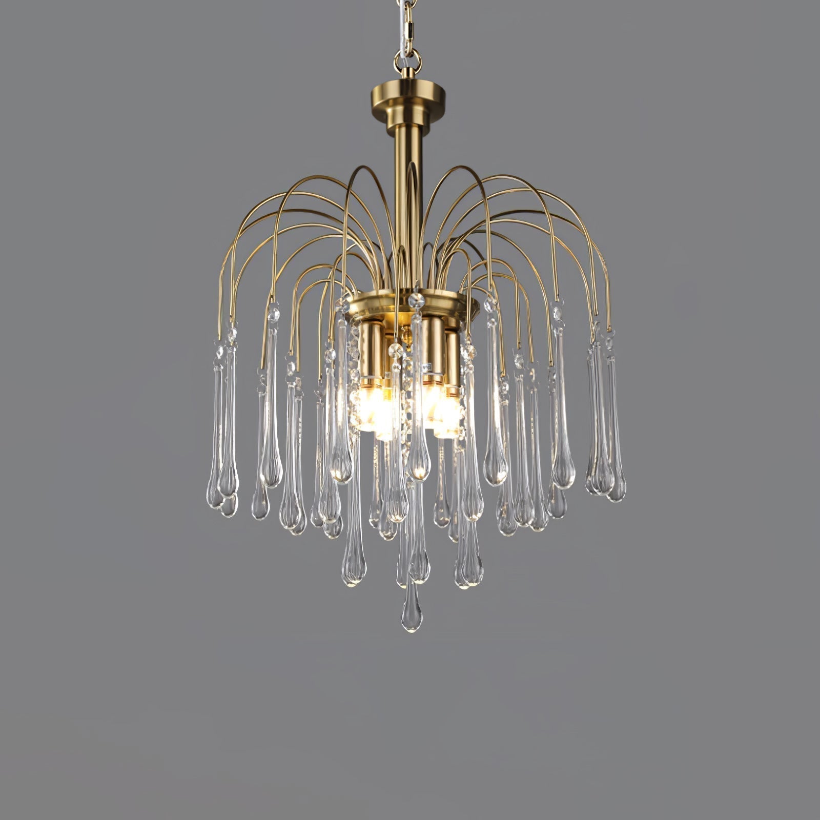Lustra Kronleuchter Goldene Arme und Kristalle-Letslighting