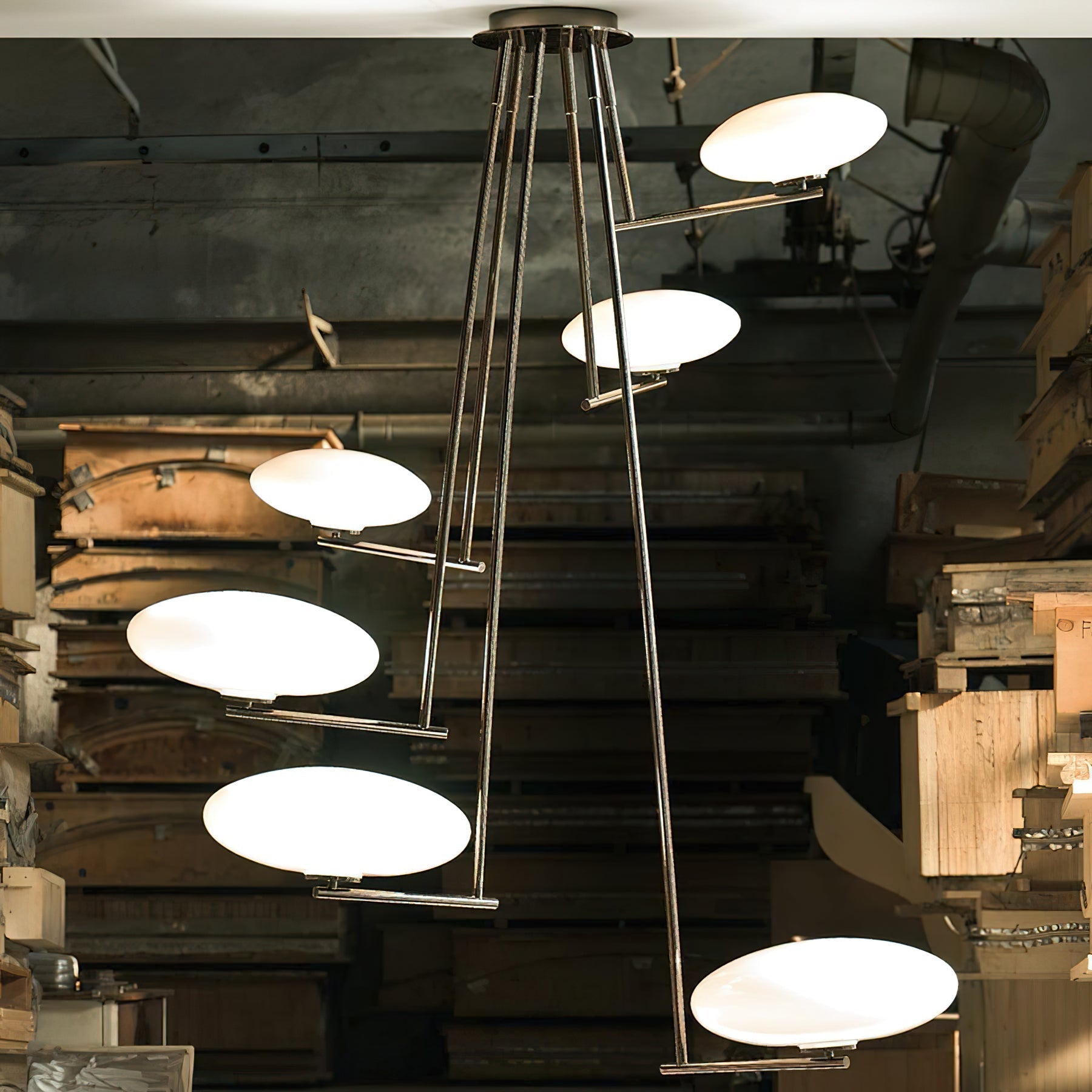 Umirarae Messing Glas Deckenlampe-Letslighting