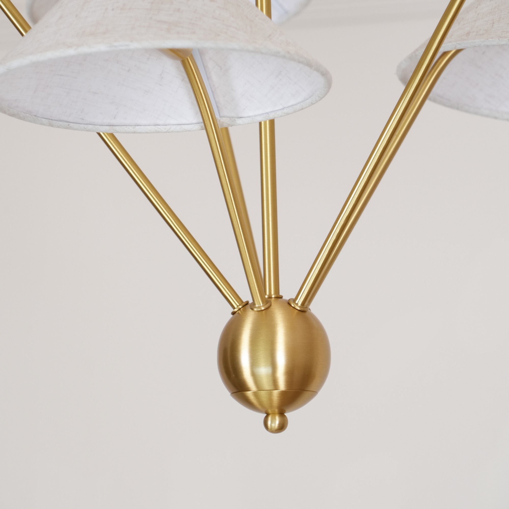 Avlorisra Vintage Industrieller Messing Stoff-Kronleuchter-Letslighting