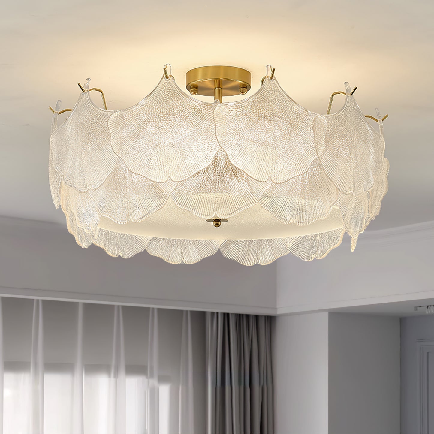 Maple Leaf Cluster Ceiling Light - Blowlighting