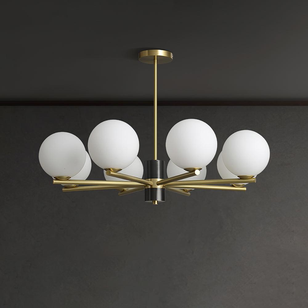 Covynel Mid-Century Messing Kronleuchter-Letslighting