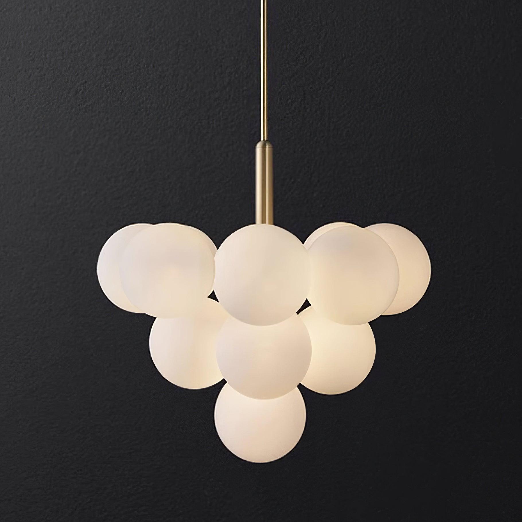 Sage Moderner Minimalistischer Kronleuchter aus Glas und Messing-Letslighting