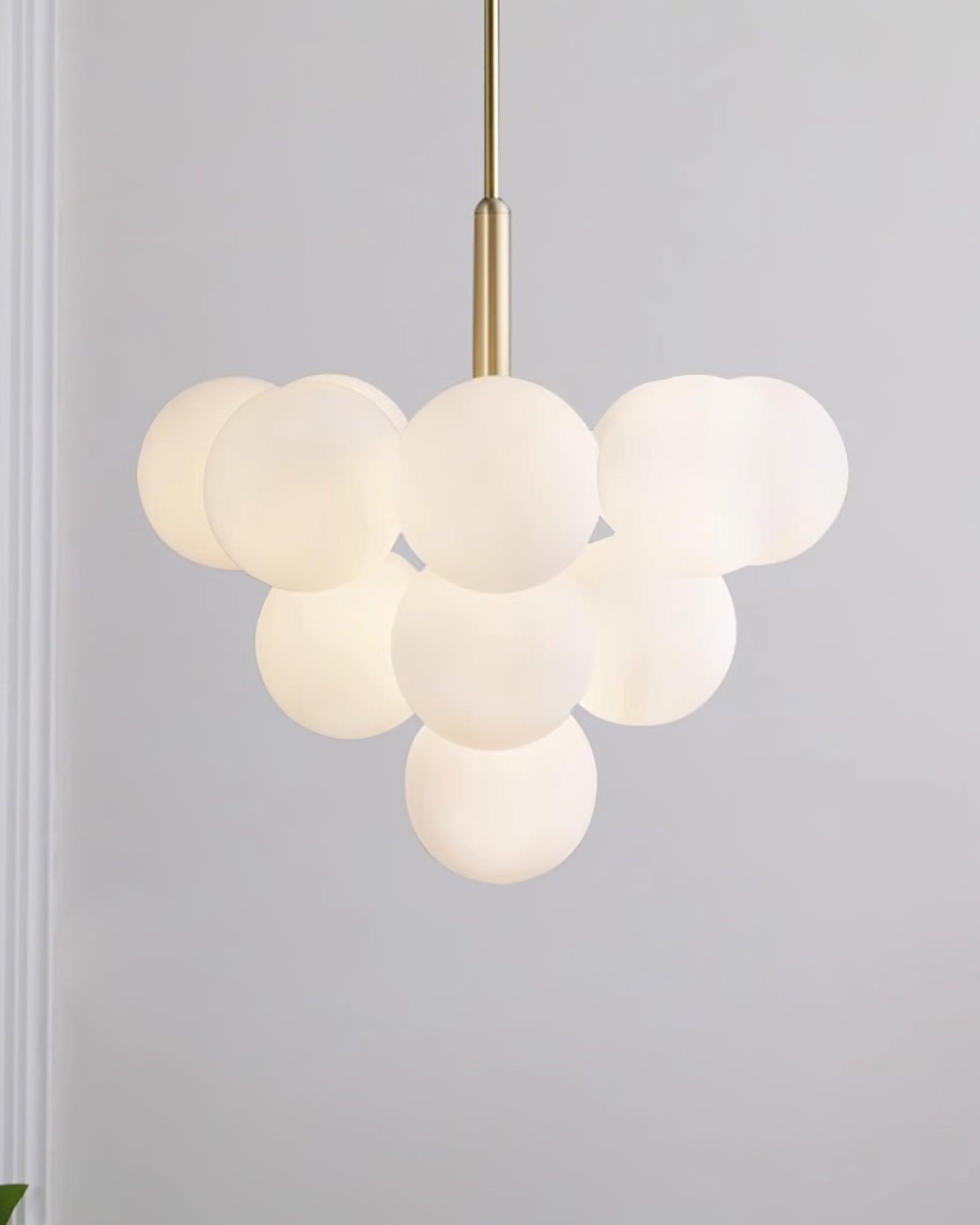 Sage Moderner Minimalistischer Kronleuchter aus Glas und Messing-Letslighting