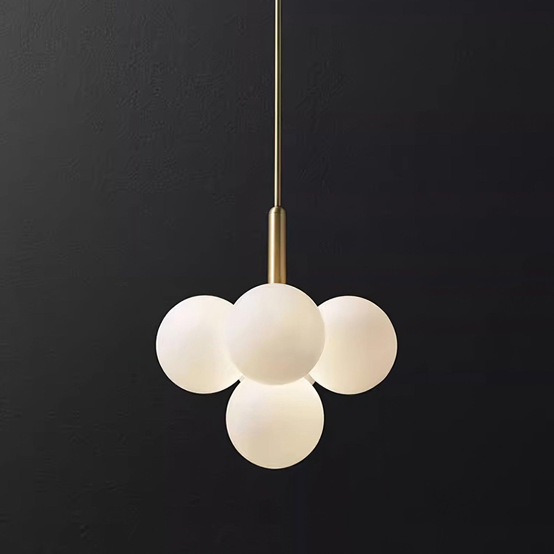 Sage Moderner Minimalistischer Kronleuchter aus Glas und Messing-Letslighting