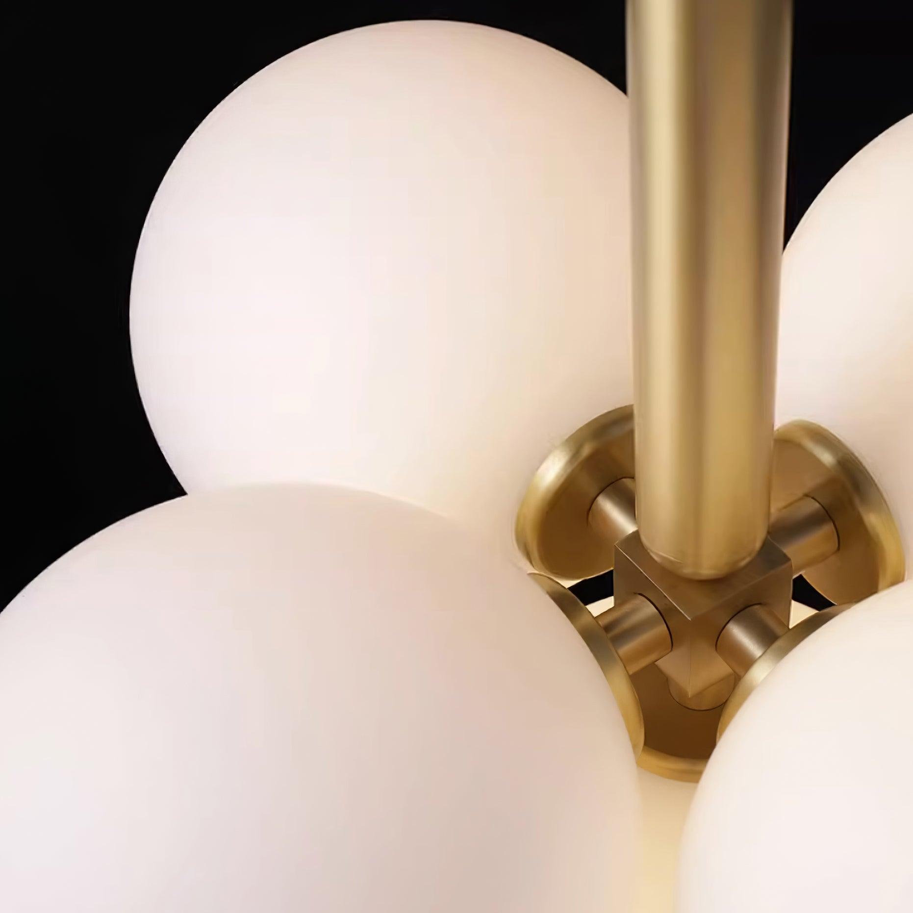 Sage Moderner Minimalistischer Kronleuchter aus Glas und Messing-Letslighting