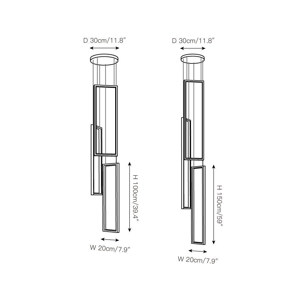 Sysorila Pendelleuchte Modern Minimalistisch LED-Letslighting