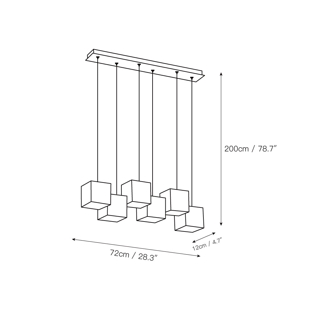 Jarnbruvyd Individuell Modern Box Kronleuchter-Letslighting
