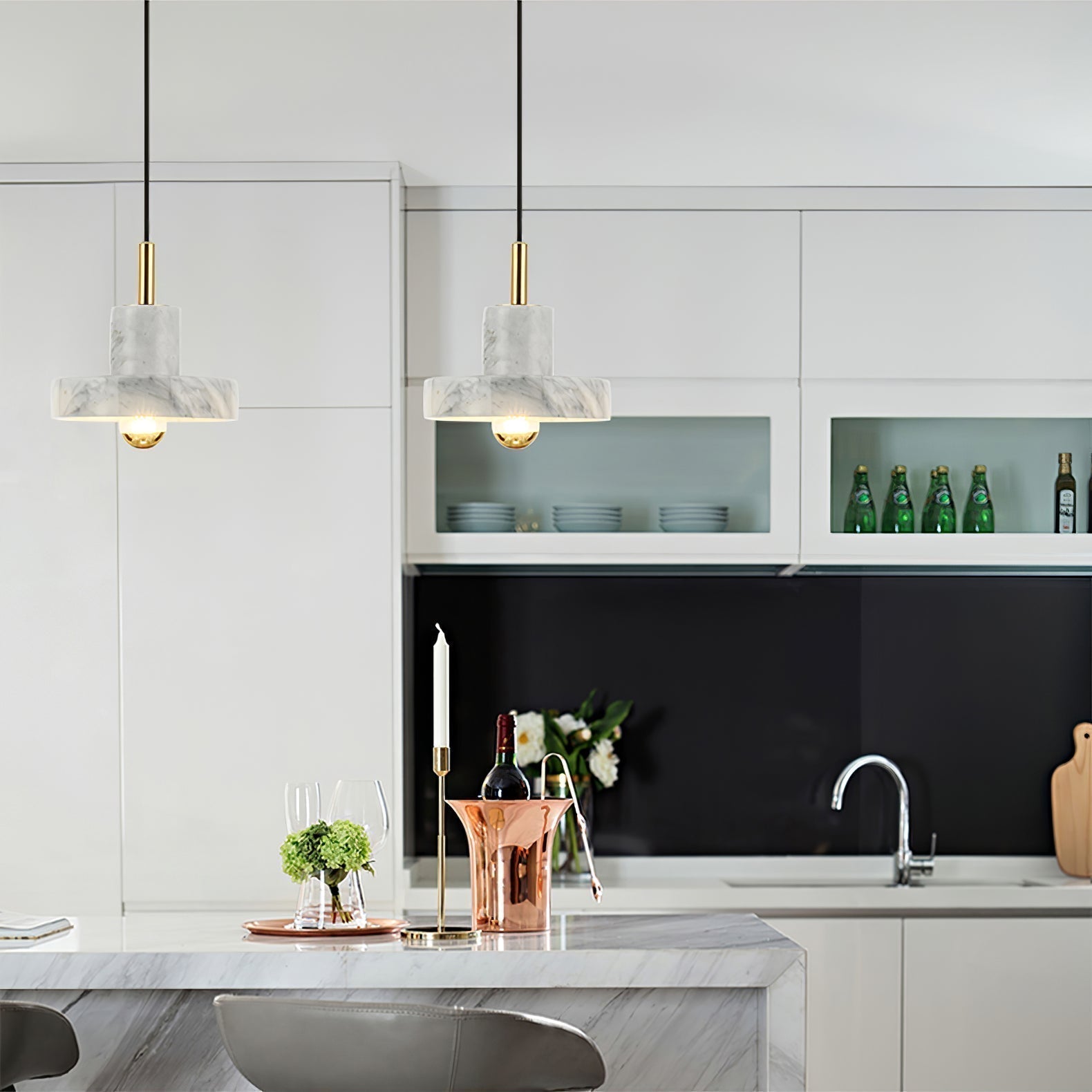 Marble Aura Pendant Lamp - Blowlighting