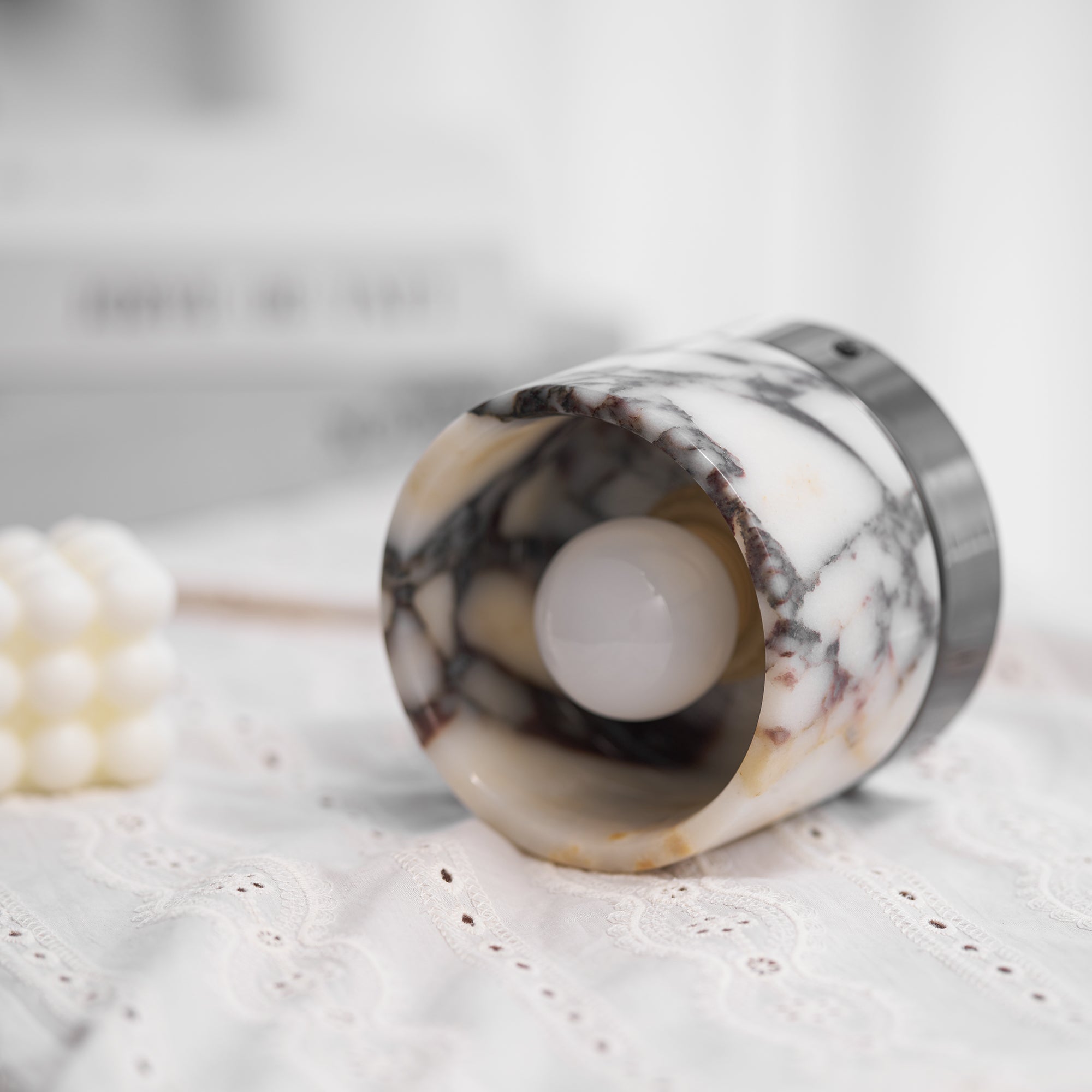 Ivinir Modern Minimalist Round Marble Ceiling Lamp - Letslighting