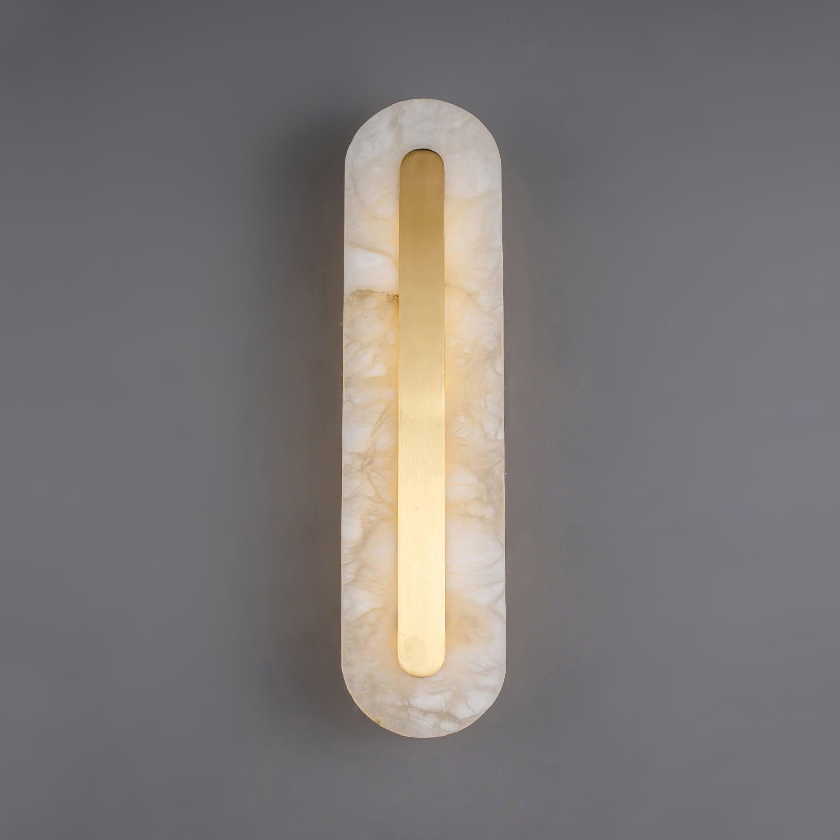 Hurn Abgerundete Alabaster Wandleuchte