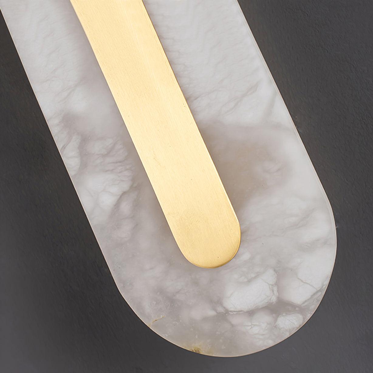 Hurn Abgerundete Alabaster Wandleuchte