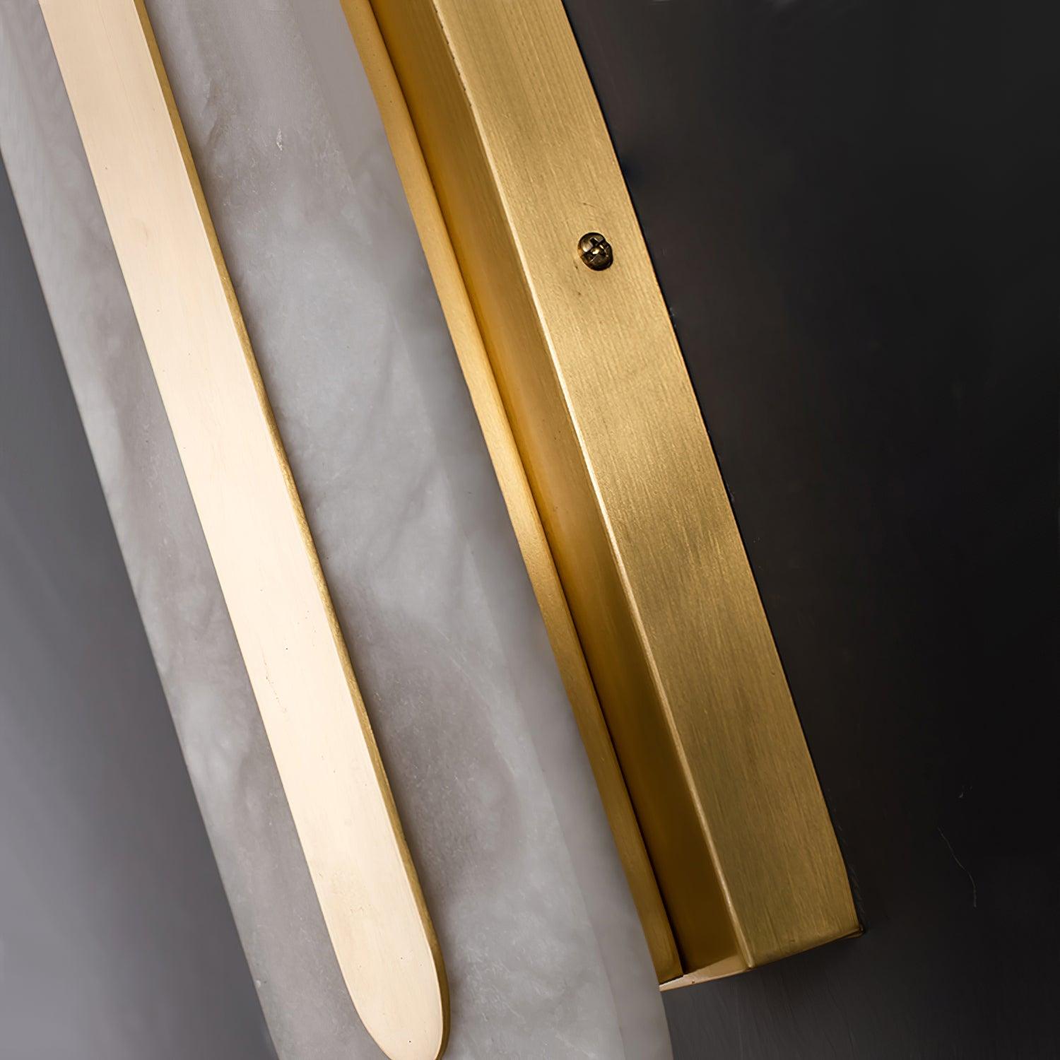 Hurn Abgerundete Alabaster Wandleuchte