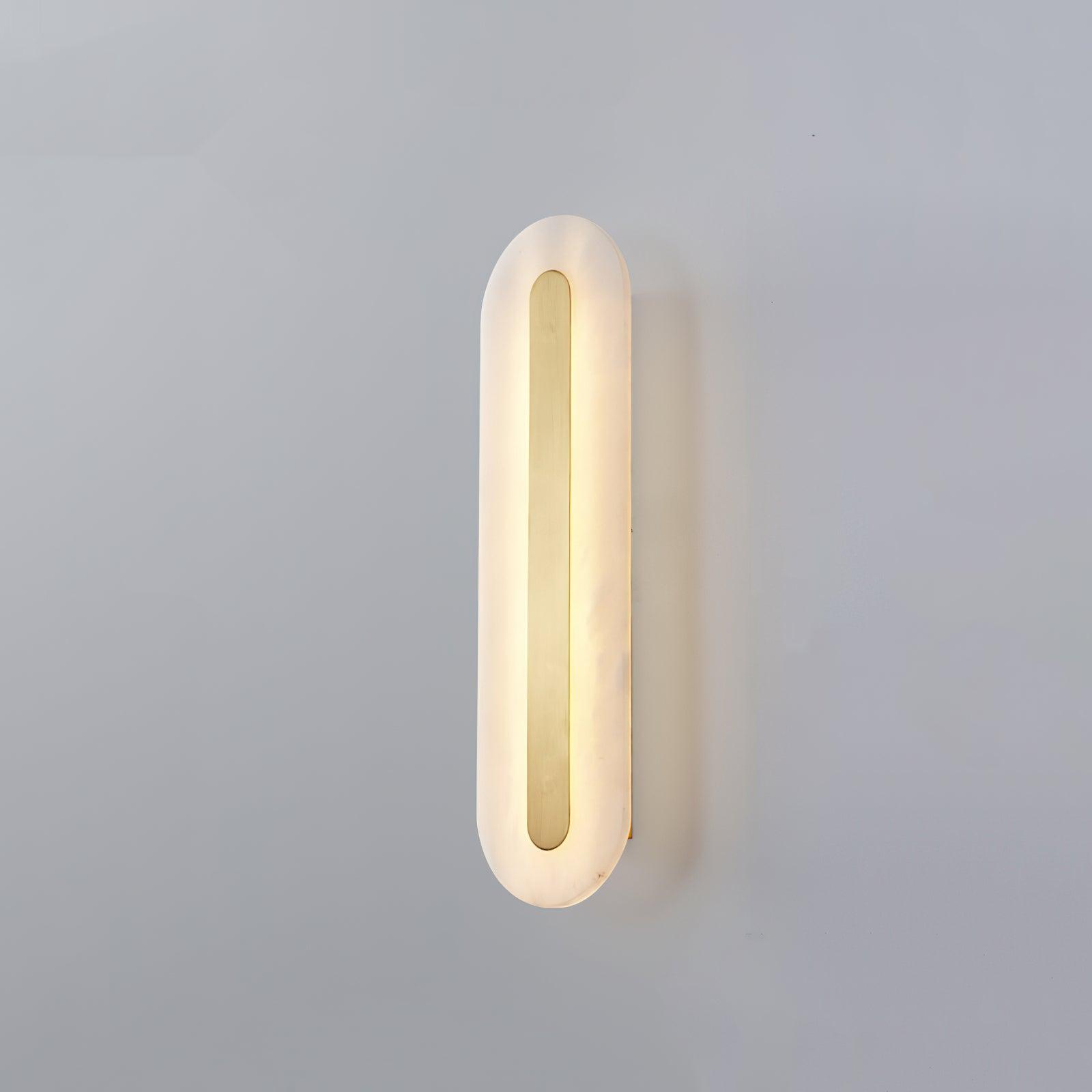 Hurn Abgerundete Alabaster Wandleuchte