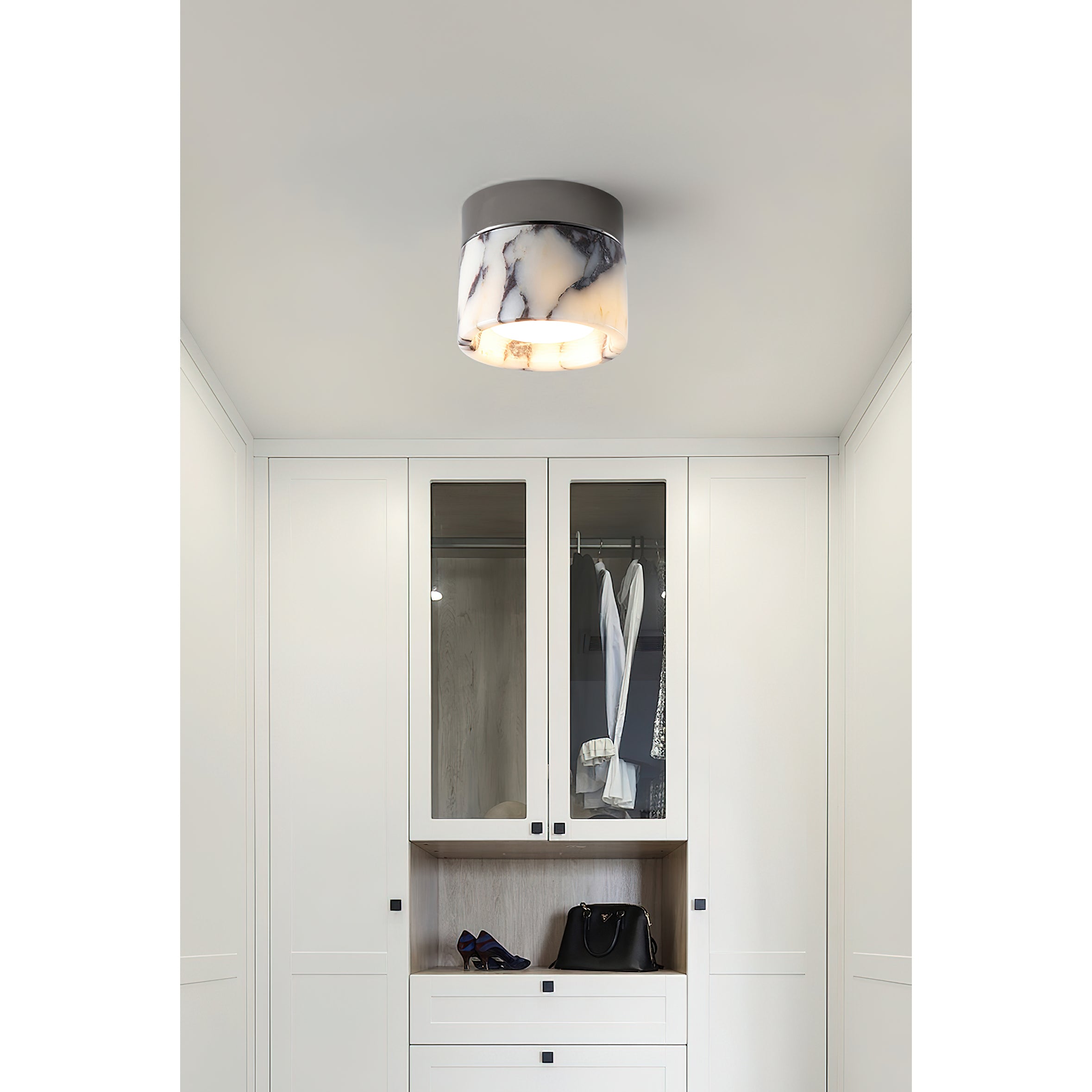 Ivinir Modern Minimalist Round Marble Ceiling Lamp - Letslighting