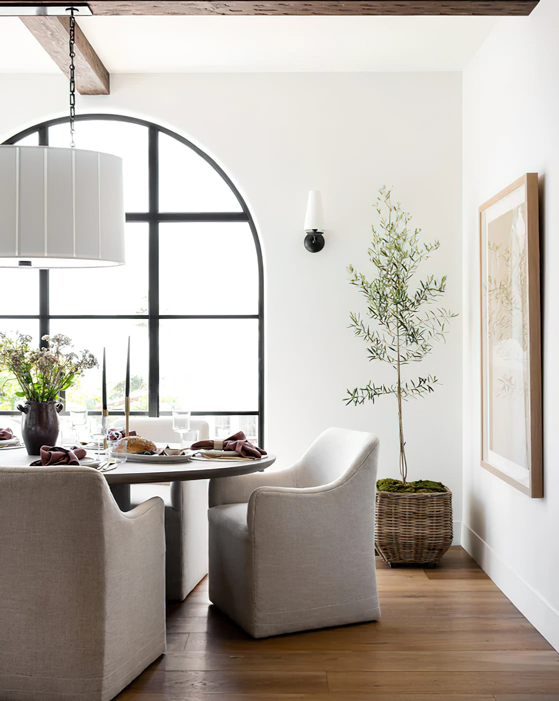 Avraee Wandleuchte Messing Stoff Modern Minimalistisch-Letslighting
