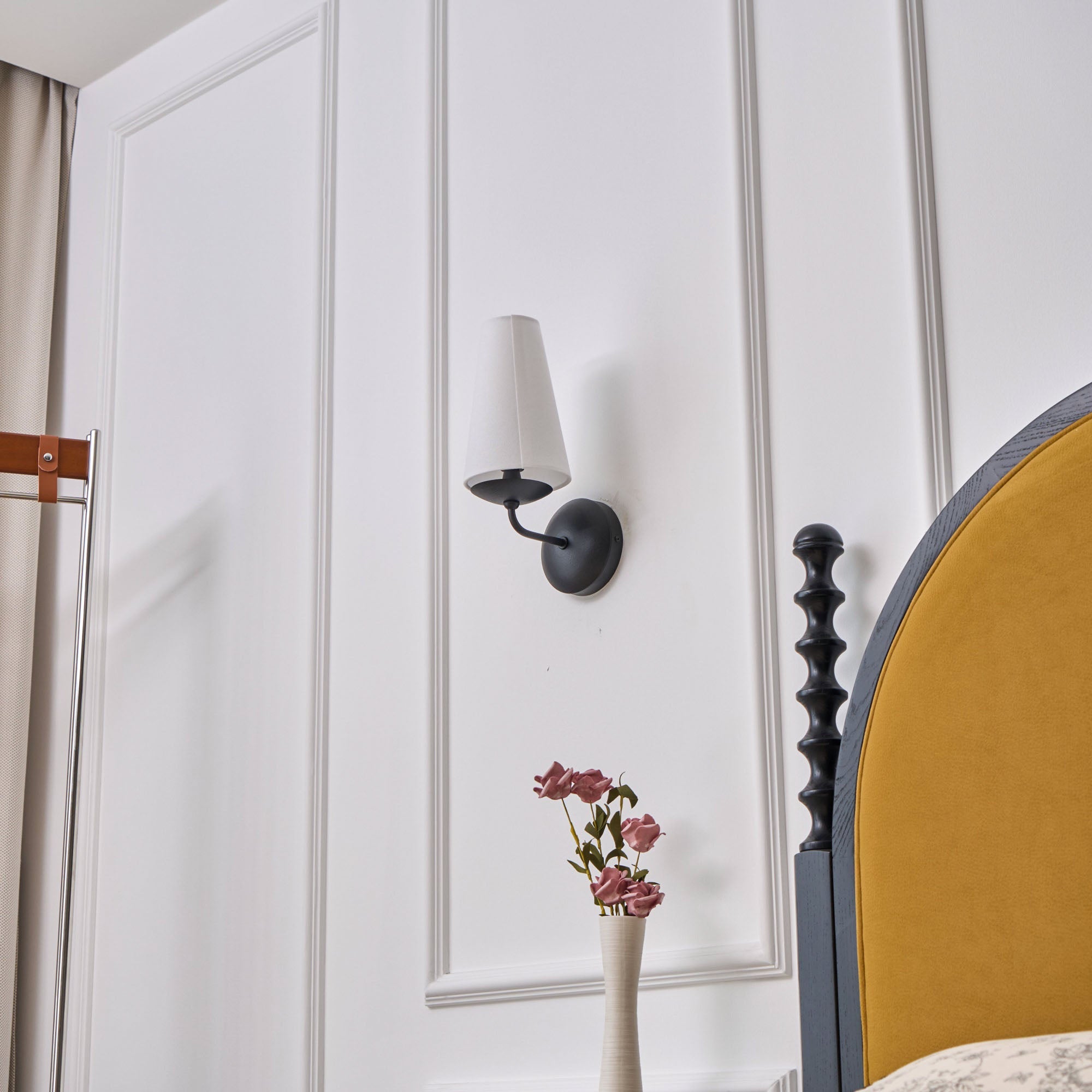 Avraee Wandleuchte Messing Stoff Modern Minimalistisch-Letslighting