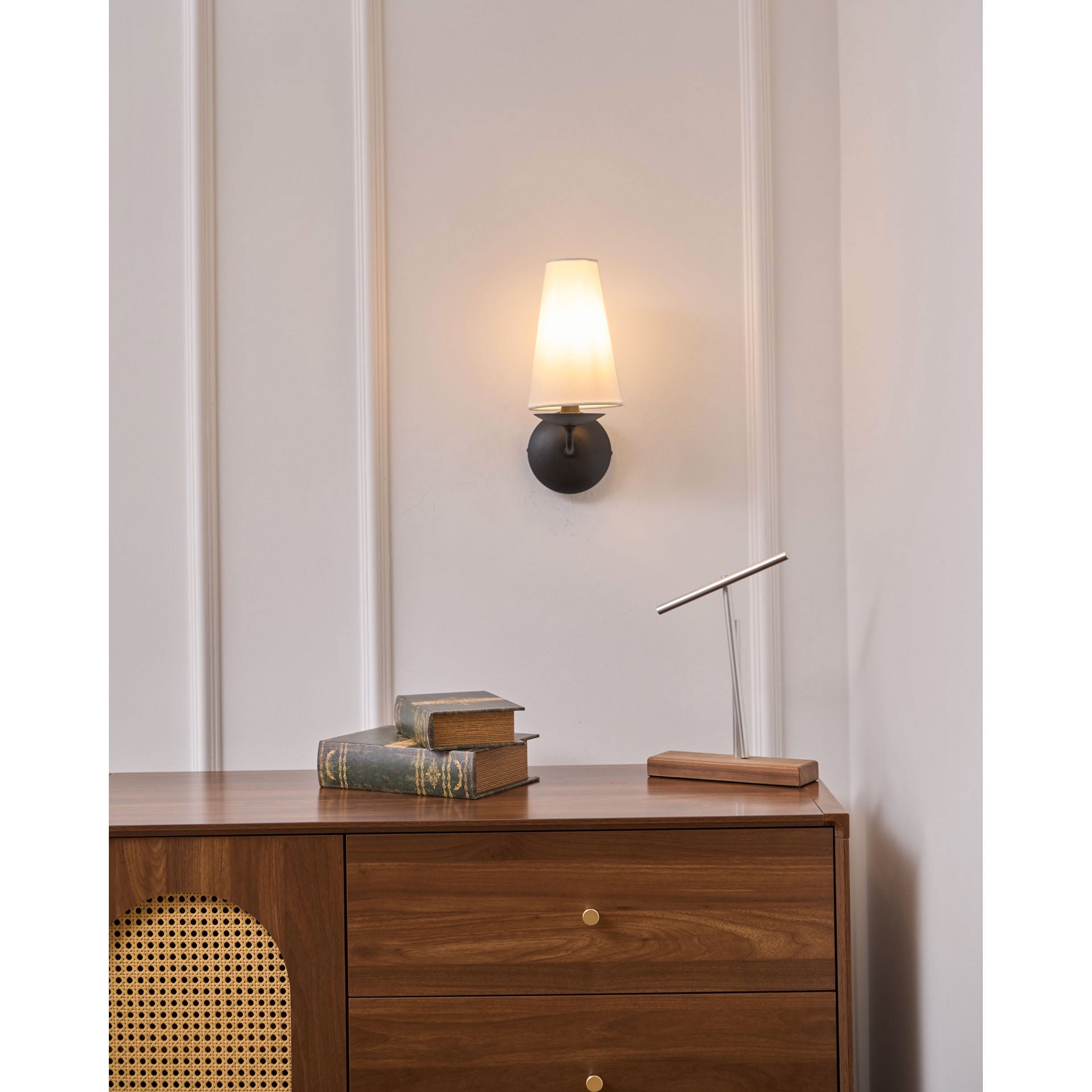 Avraee Wandleuchte Messing Stoff Modern Minimalistisch-Letslighting
