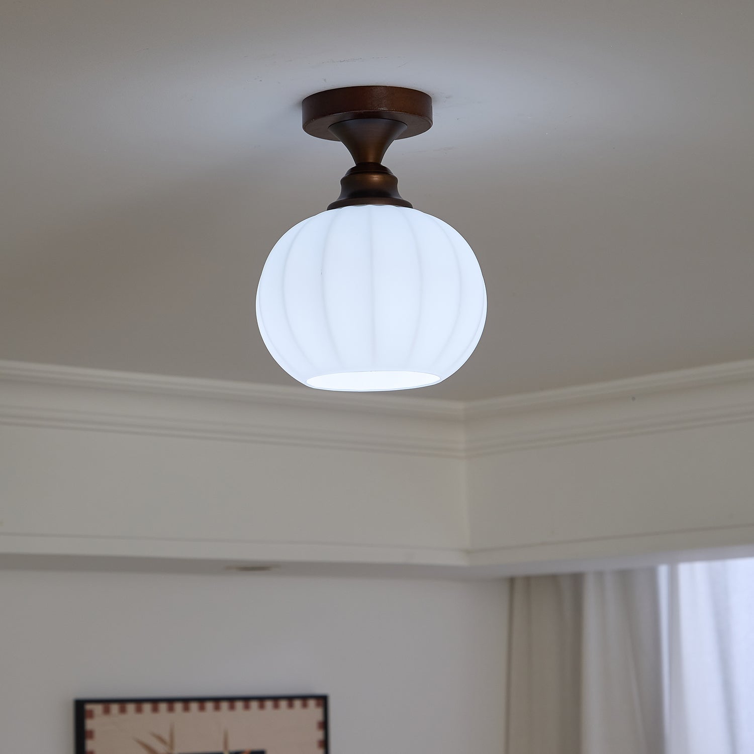 Alveneth Premium Nordisch Kunst Glas Deckenleuchte-Letslighting