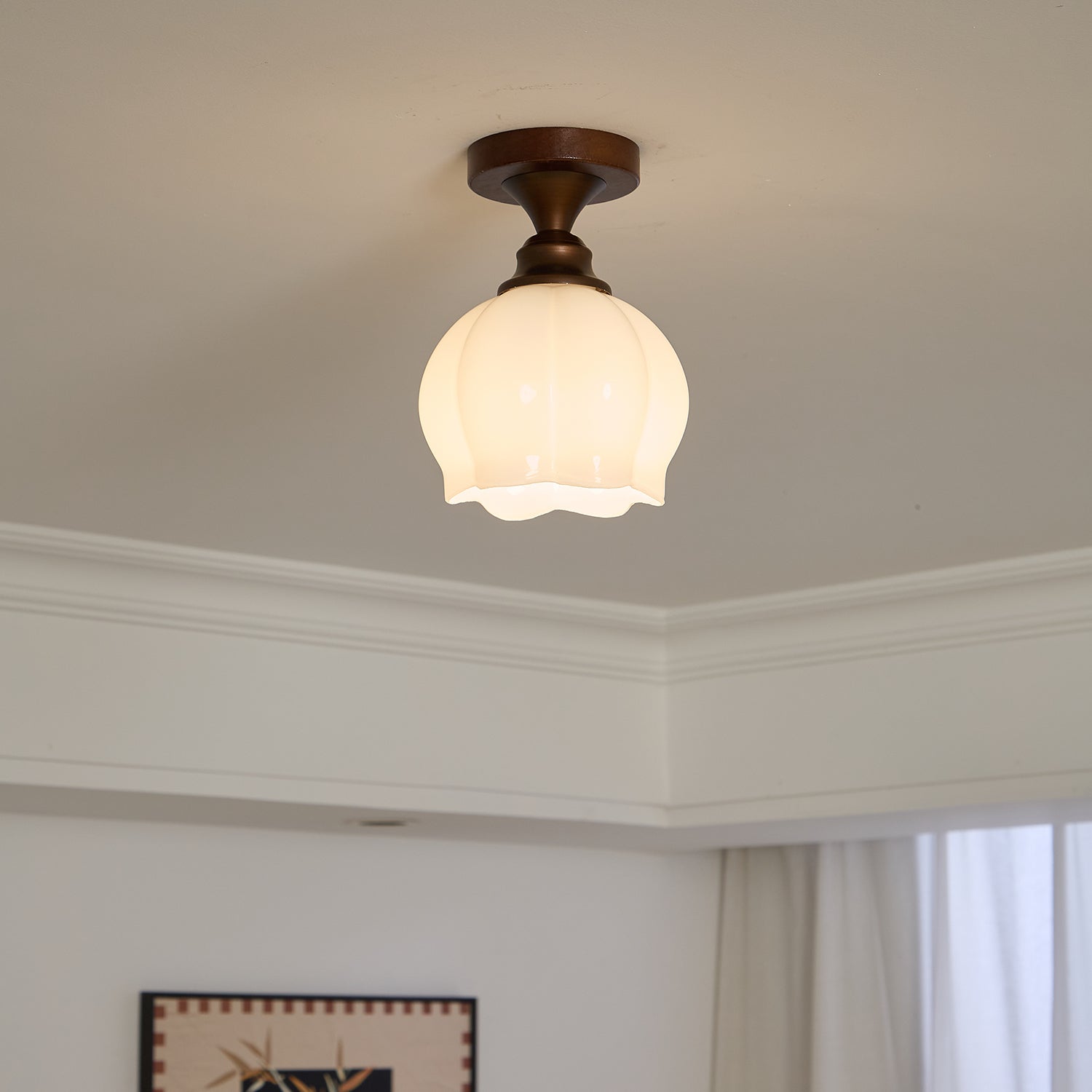 Alveneth Premium Nordisch Kunst Glas Deckenleuchte-Letslighting