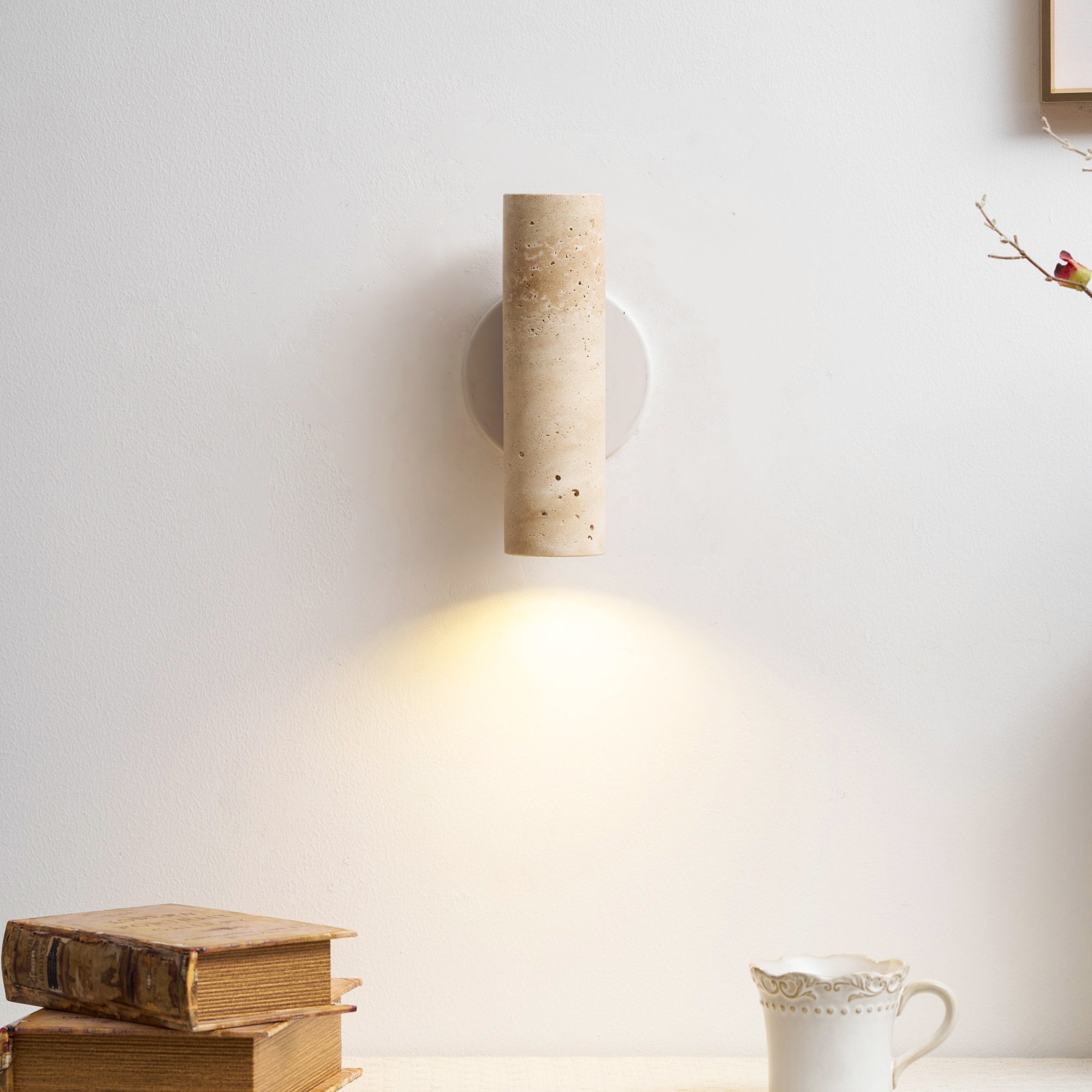 Uvineth Modern Minimalist Travertine Wall Lamp - Letslighting