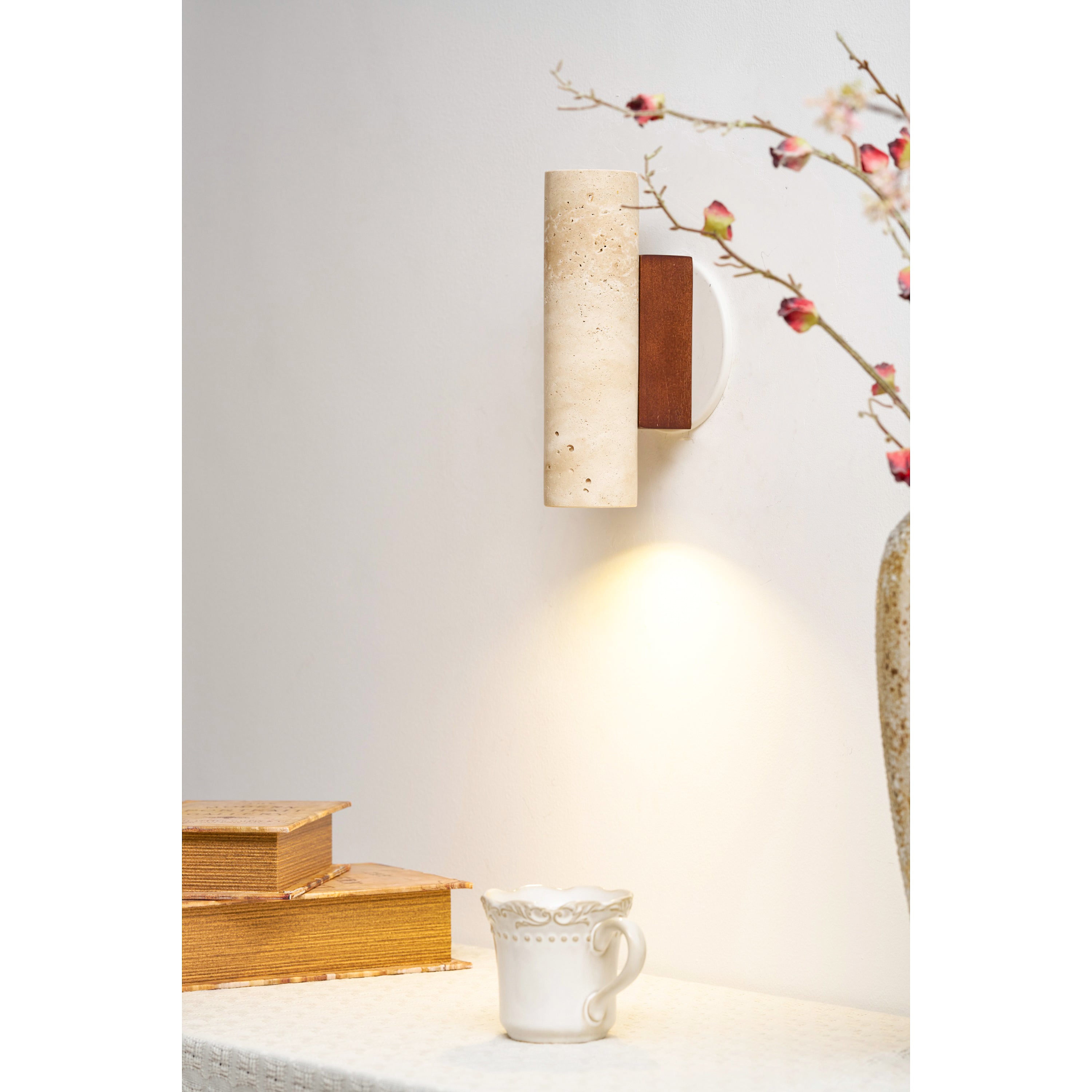 Uvineth Modern Minimalist Travertine Wall Lamp - Letslighting