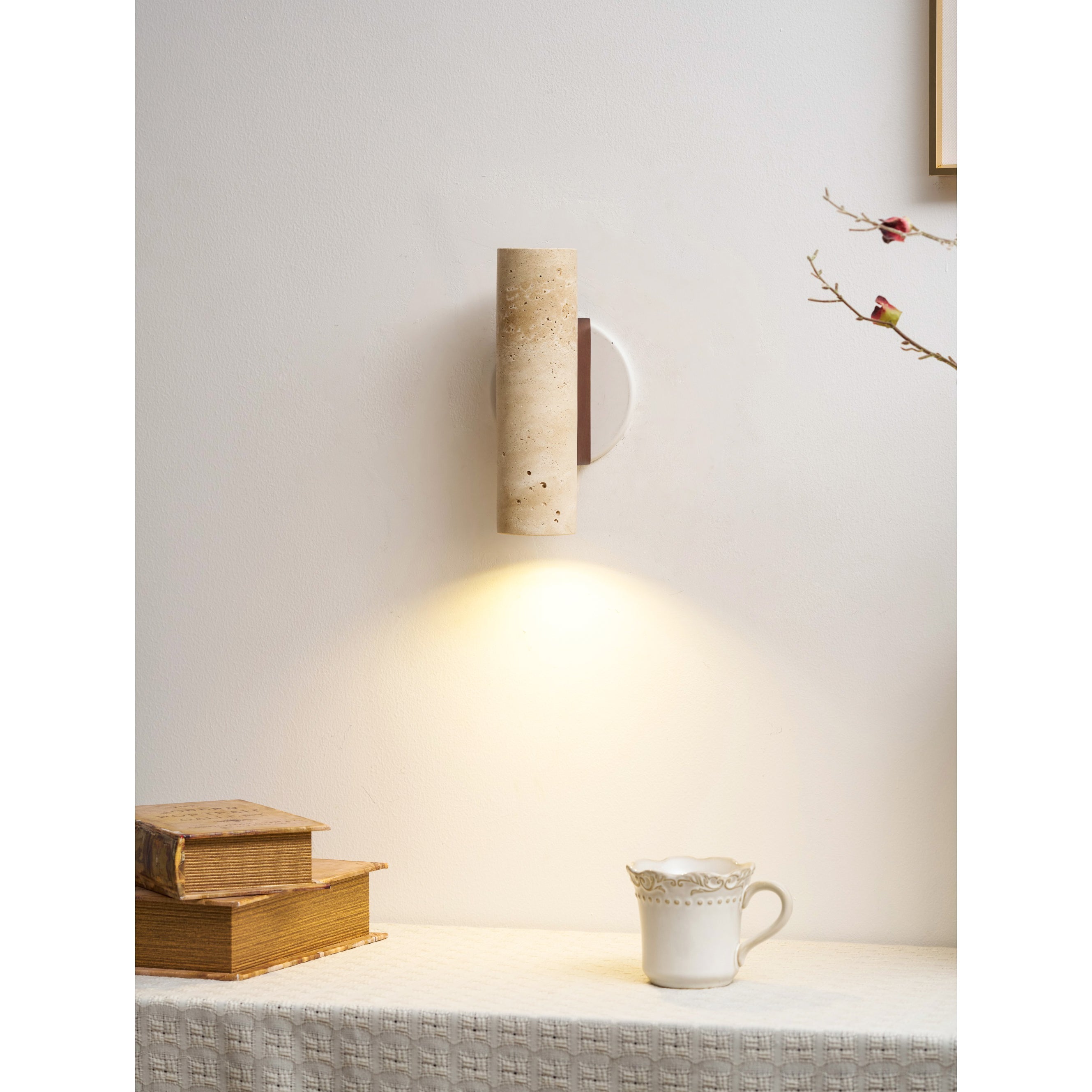 Uvineth Modern Minimalist Travertine Wall Lamp - Letslighting