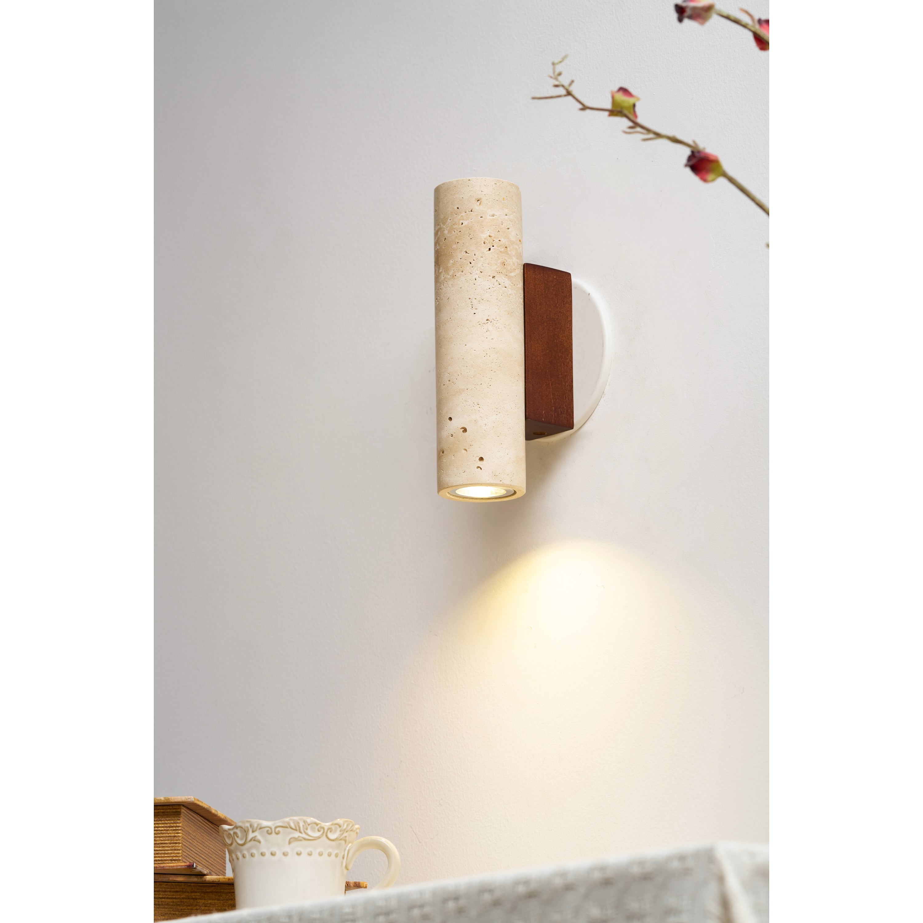 Uvineth Modern Minimalist Travertine Wall Lamp - Letslighting