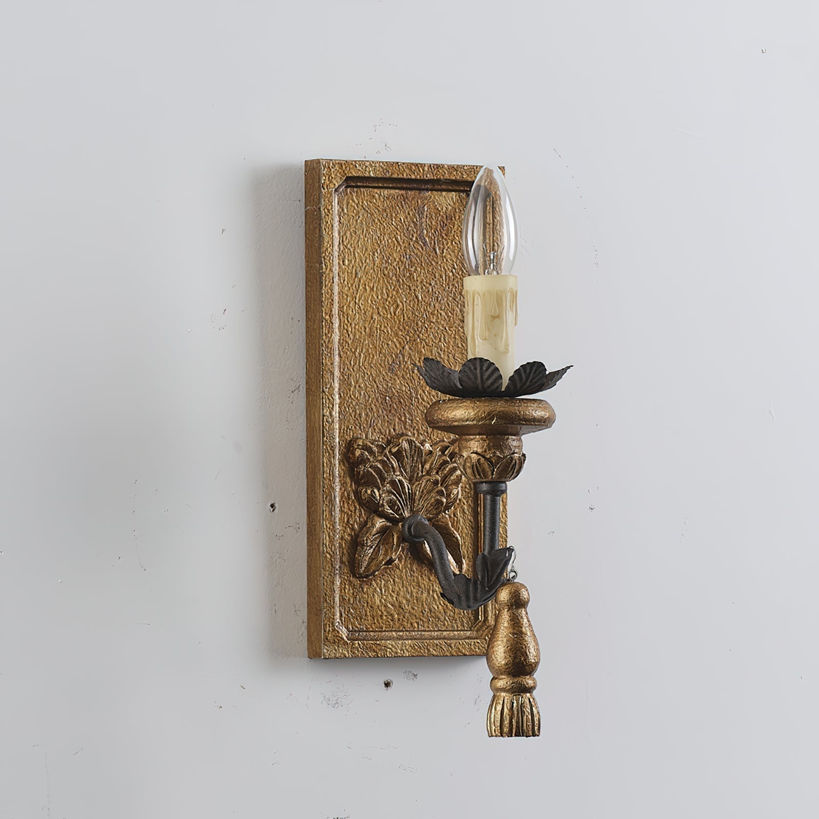 Lydorira Vintage Elegante Holz-Wandleuchte-Letslighting