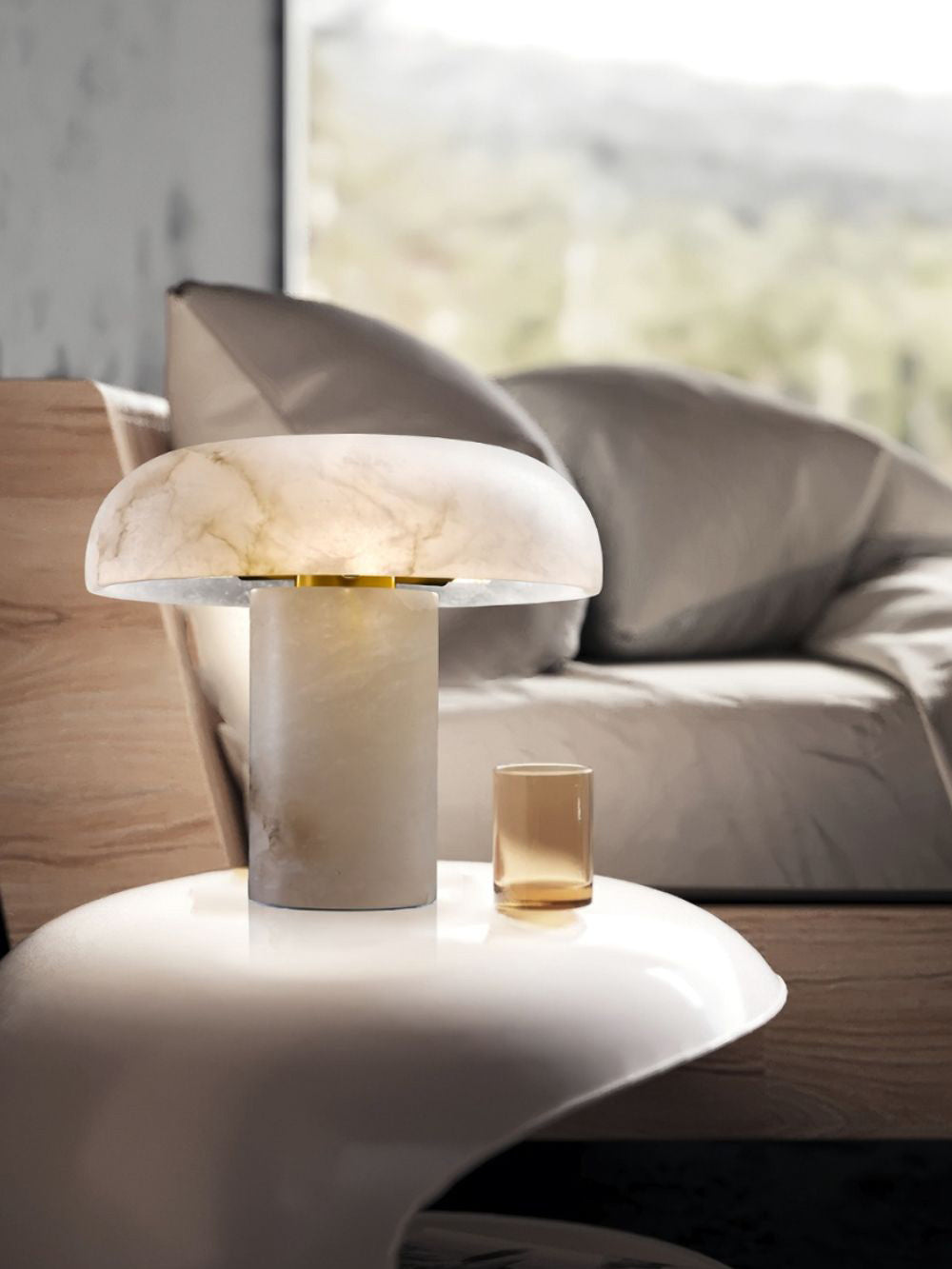 Morgana Minimalistische Tischlampe aus Messing-Letslighting