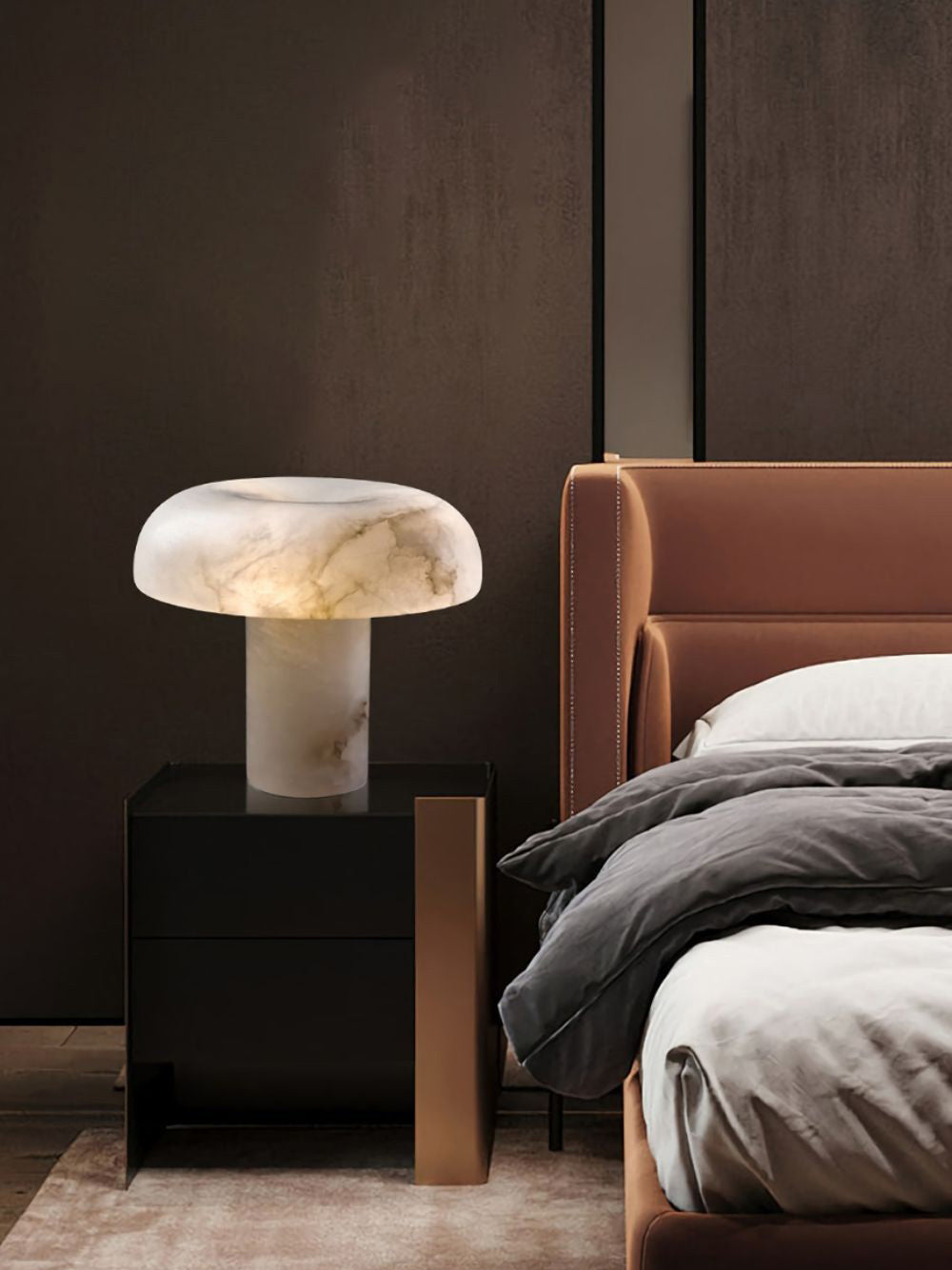 Morgana Minimalistische Tischlampe aus Messing-Letslighting