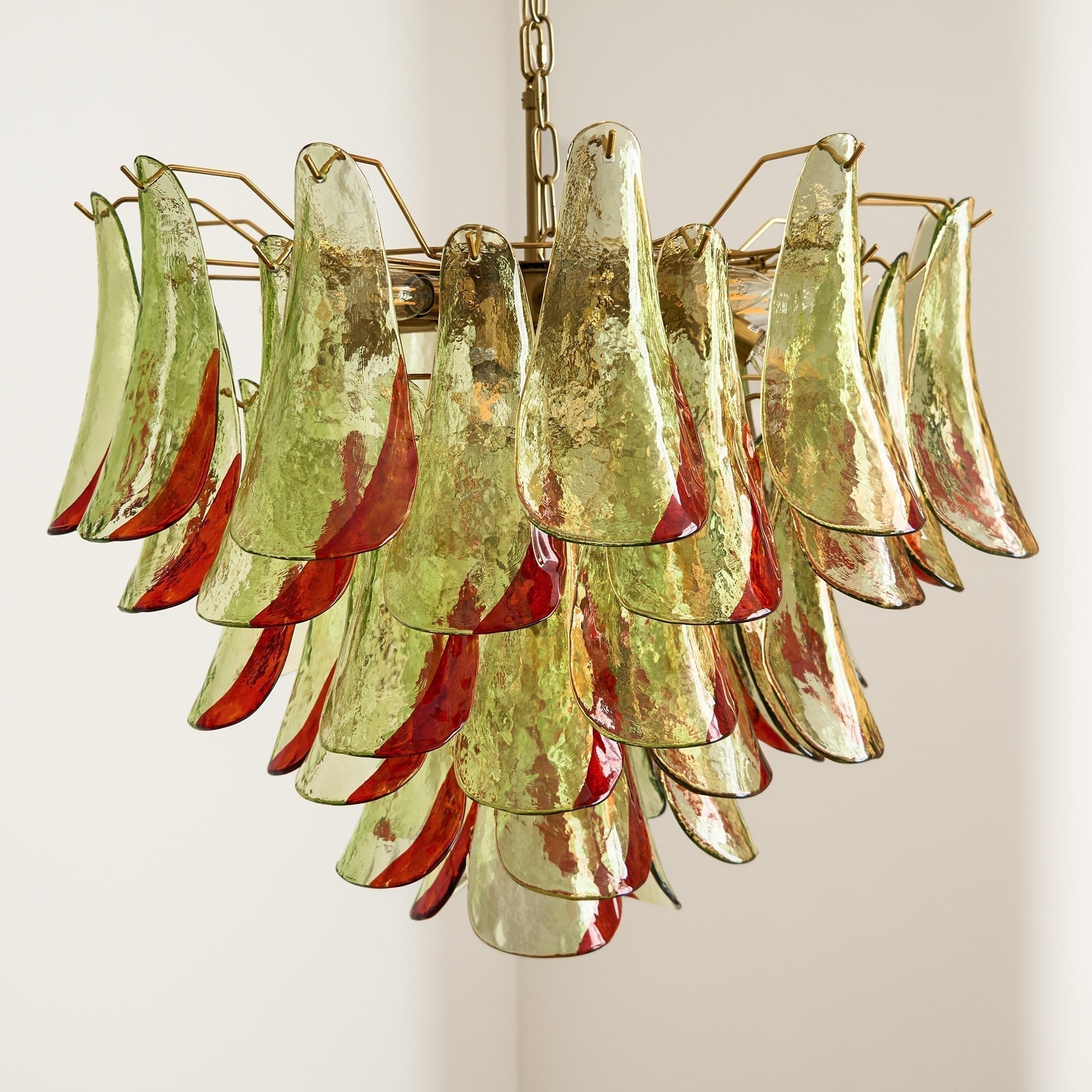 Aurora Chandelier Murano Glass Petal Elegant - Blowlighting