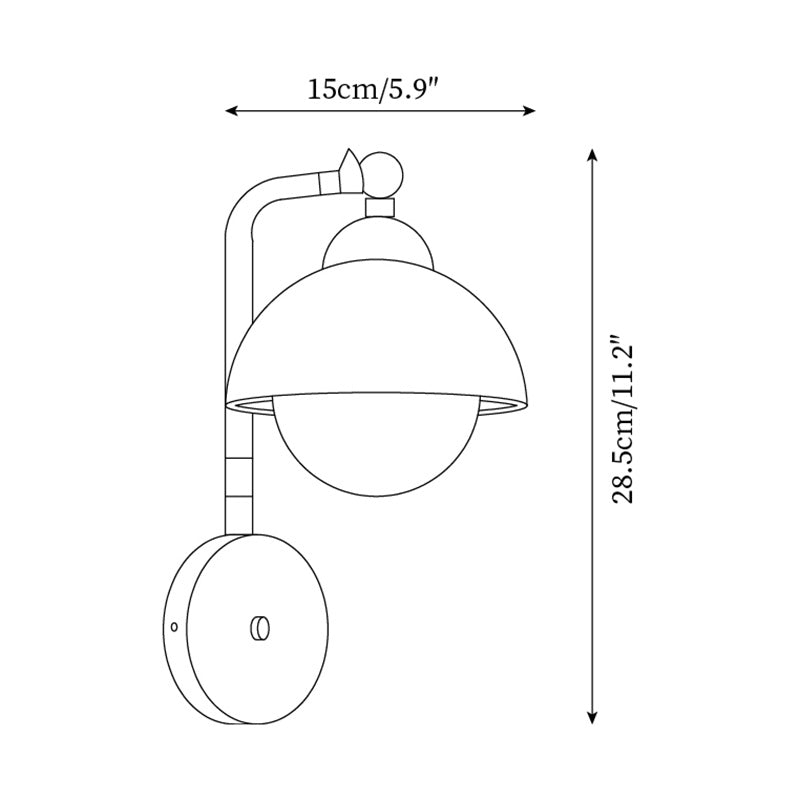 Solaro Wall Light Travertine White Opalescent Globe - Letslighting