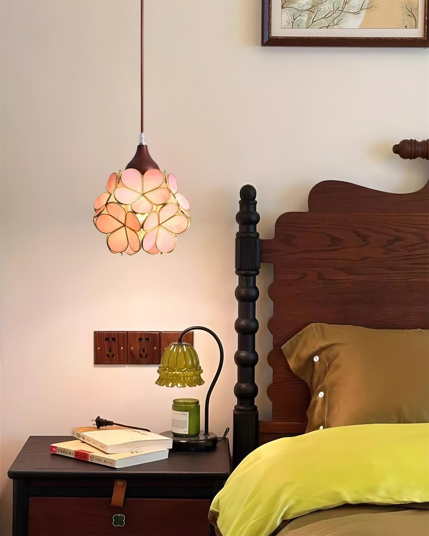 Velina Pendelleuchte Rosa Blumeninspiriert-Letslighting